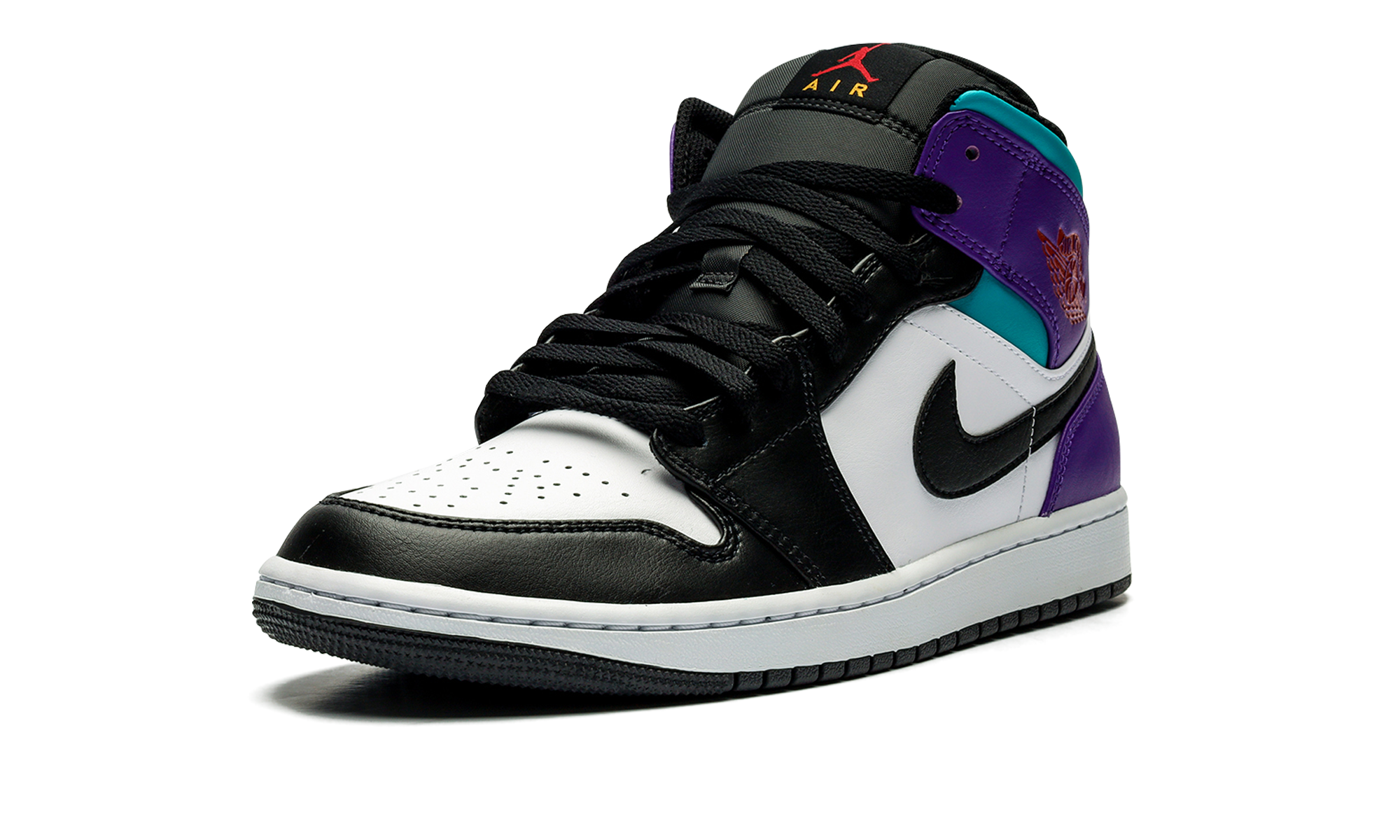 jordan 1 mid court purple tropical twist+DQ8426-154+left diagnol single view