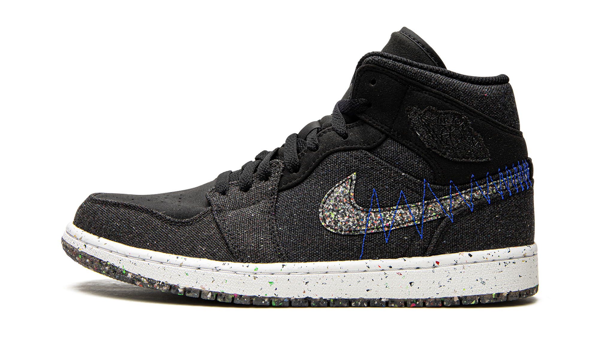 jordan 1 mid crater black+DM3529-001+diagnol right view 1