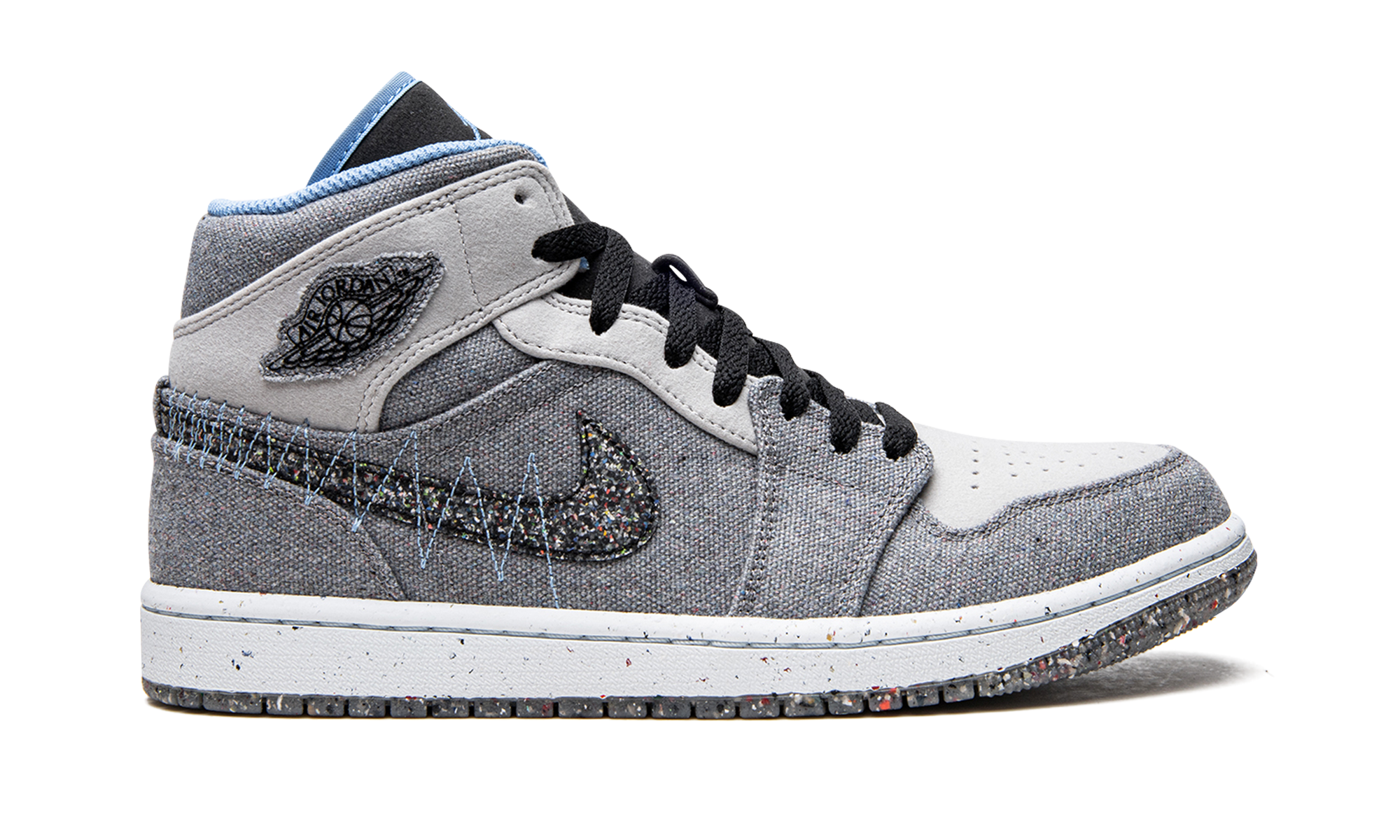 jordan 1 mid crater grey university blue+DM3529-004+right view