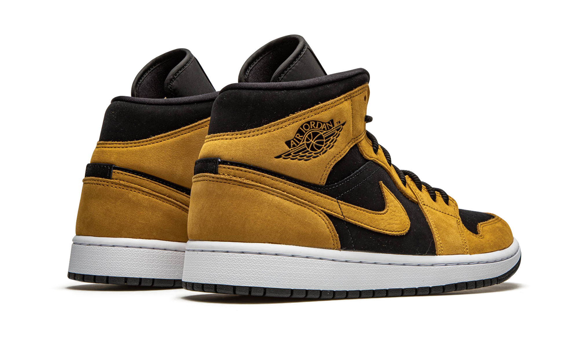 jordan 1 mid desert ochre women s+DB5453-700+diagnol right behind view