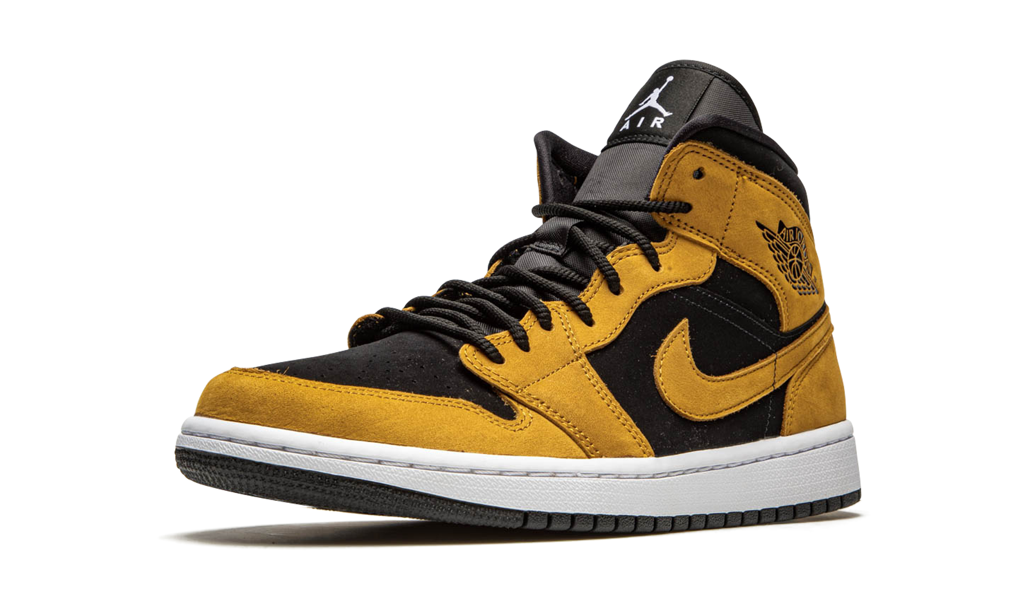 jordan 1 mid desert ochre women s+DB5453-700+left diagnol single view