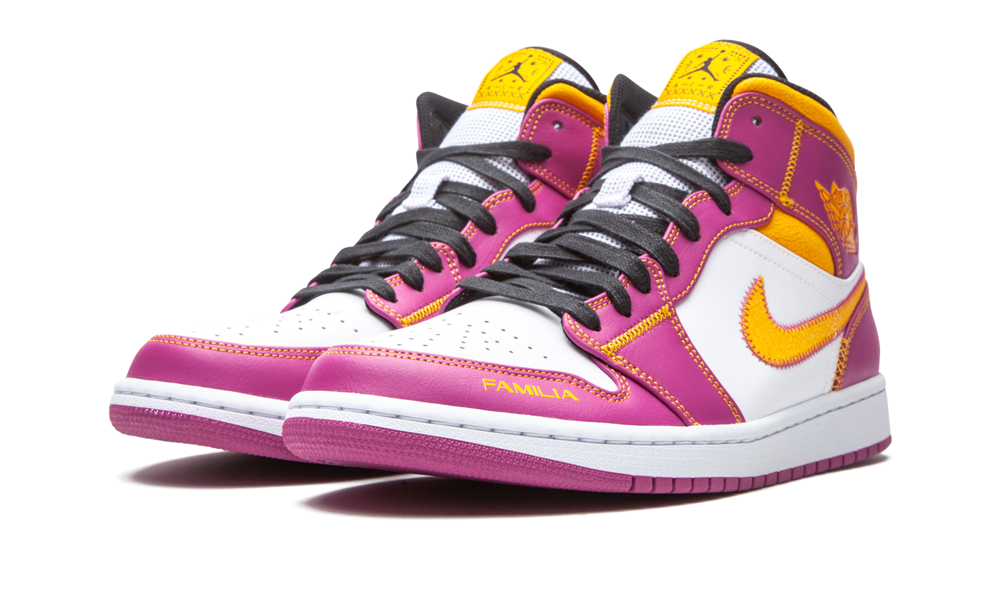 jordan 1 mid dia de los muertos+DC0350-100+diagnol left view