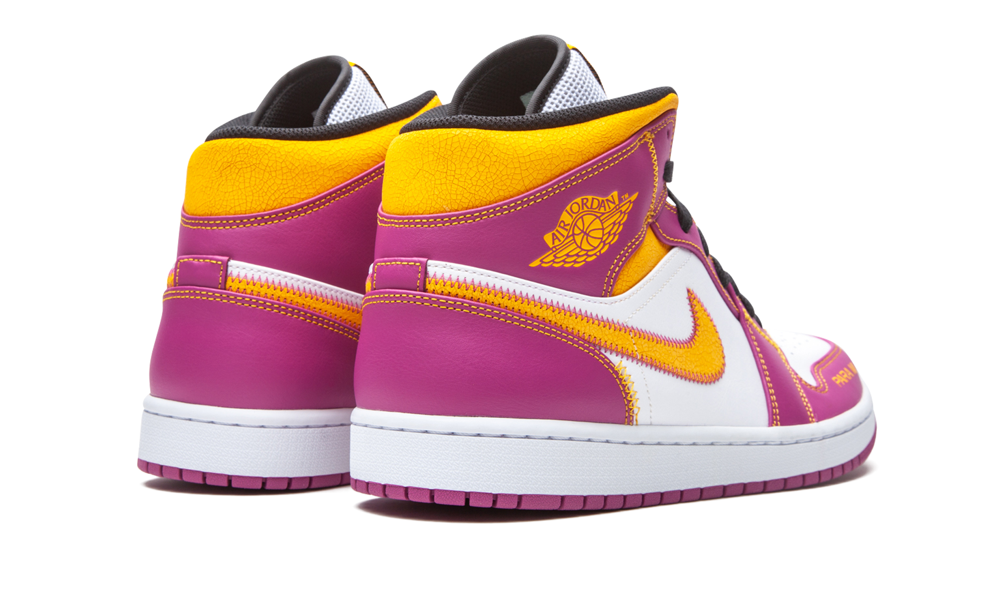 jordan 1 mid dia de los muertos+DC0350-100+diagnol right behind view