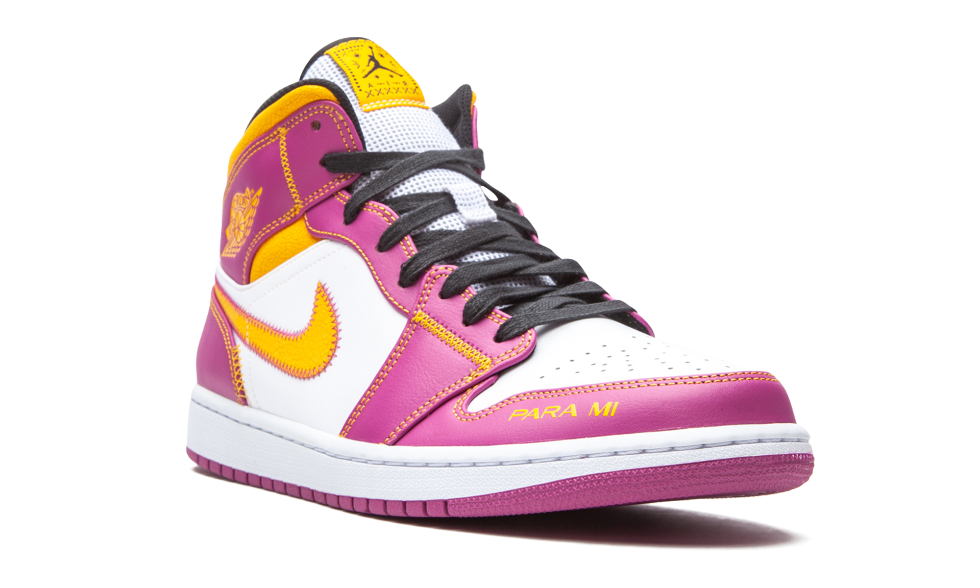 jordan 1 mid dia de los muertos+DC0350-100+diagnol right view