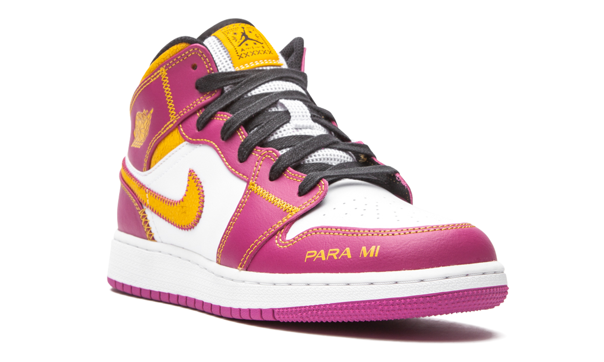 jordan 1 mid dia de los muertos gs+DC0500-100+diagnol right view