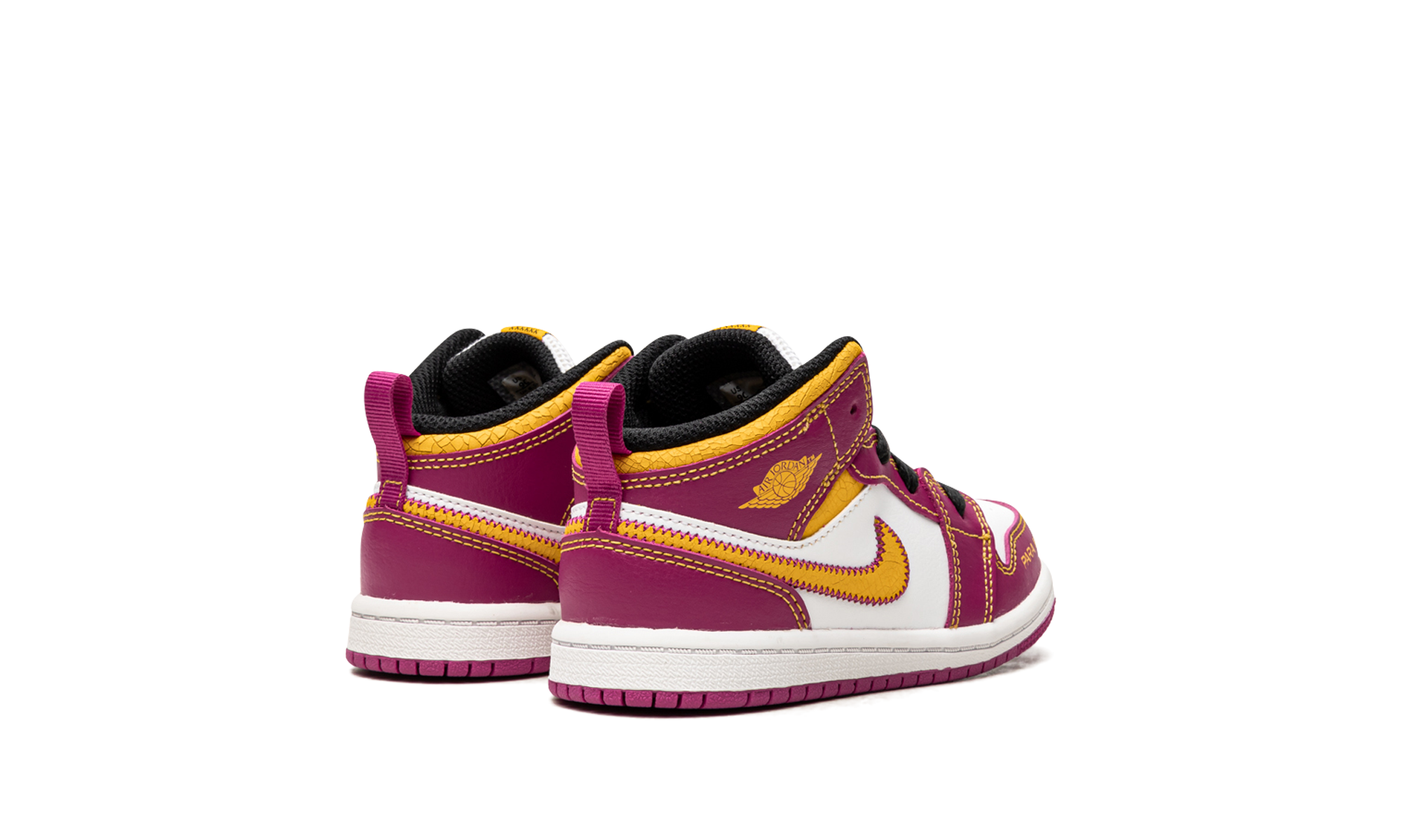 jordan 1 mid dia de los muertos td+DC0501-100+diagnol right behind view