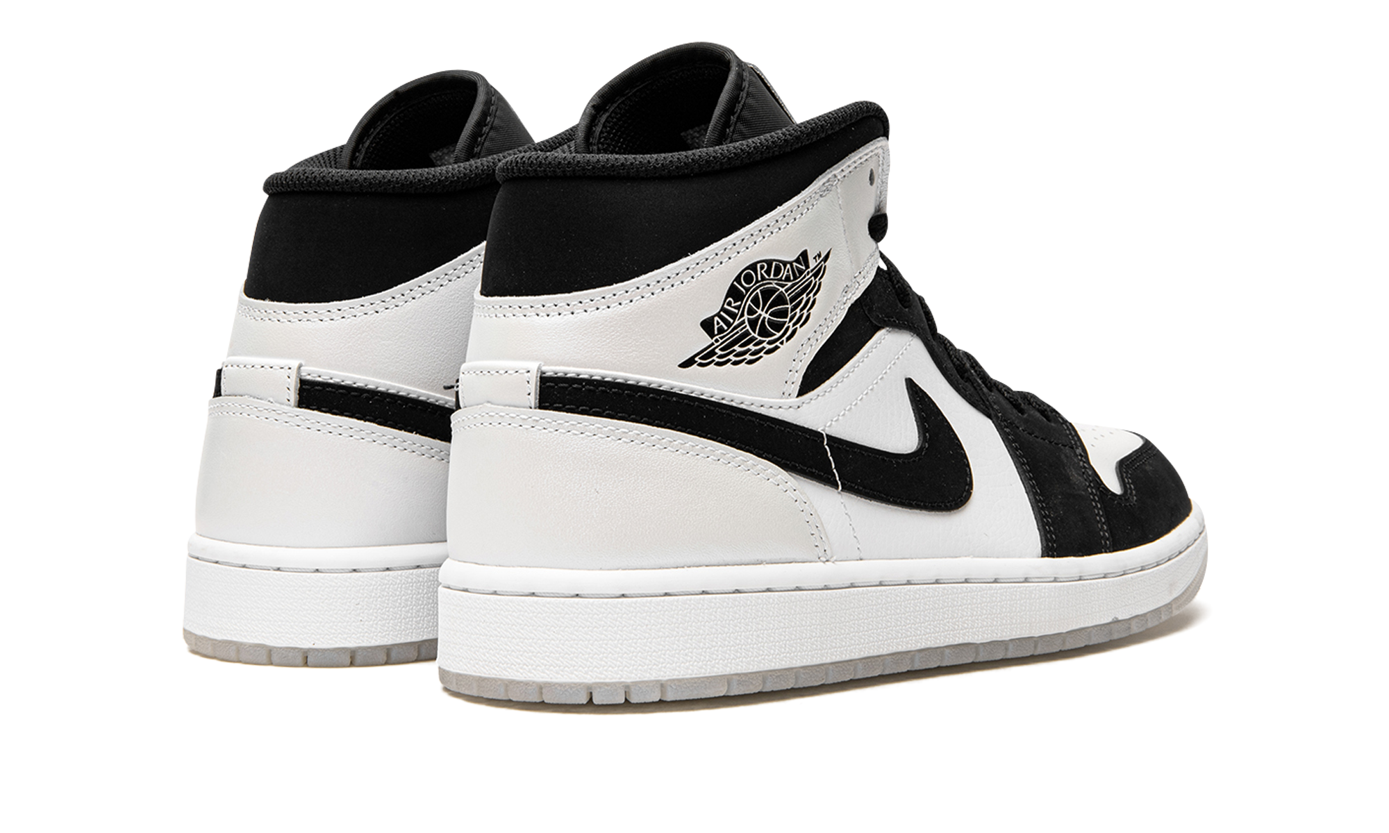 jordan 1 mid diamond shorts+DH6933-100+diagnol right behind view