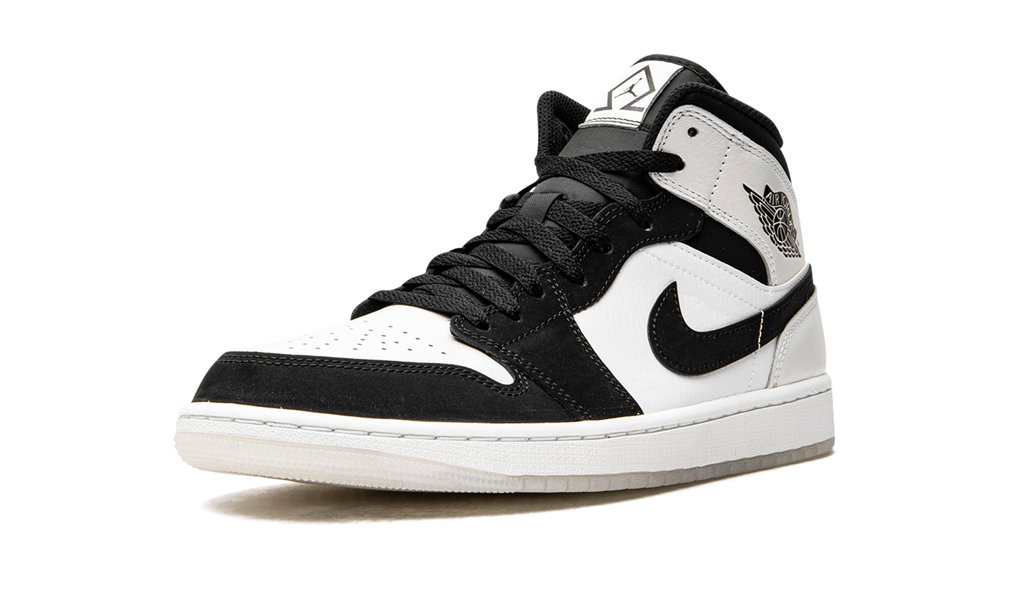 jordan 1 mid diamond shorts+DH6933-100+left diagnol single view
