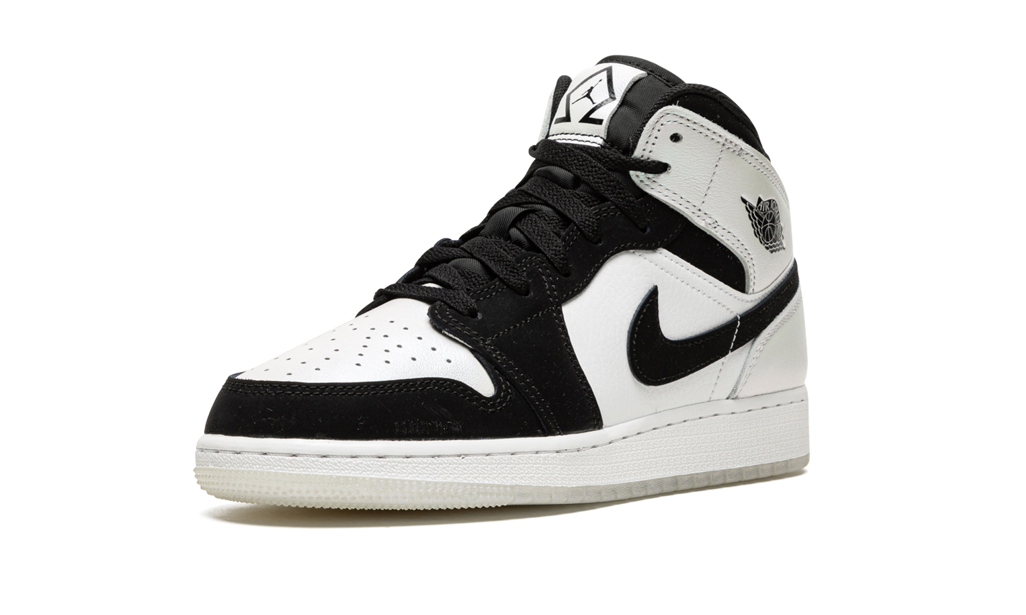 jordan 1 mid diamond shorts gs+DN4321-100+left diagnol single view