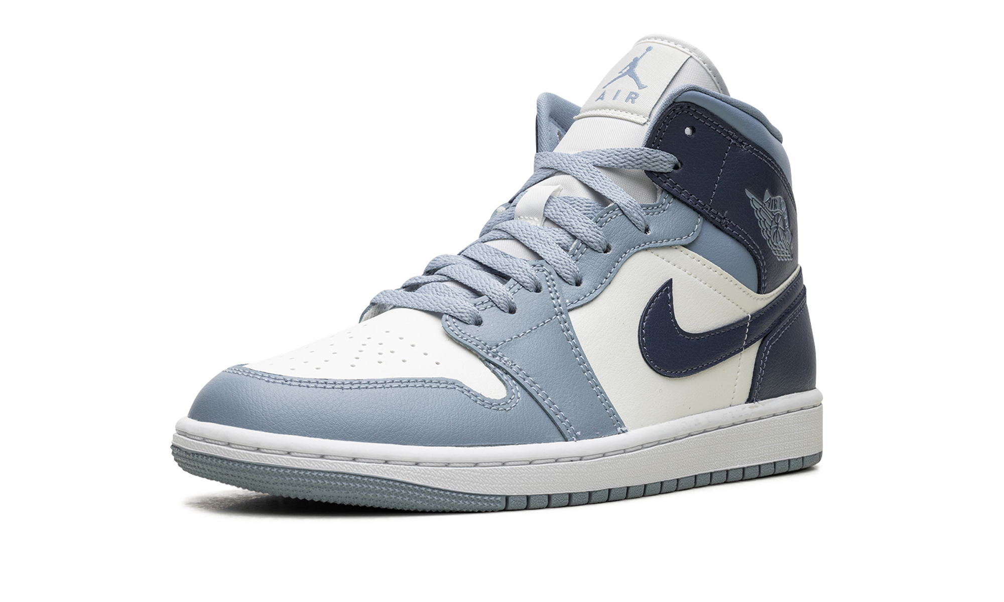 jordan 1 mid diffused blue women s+BQ6472-140+left diagnol single view