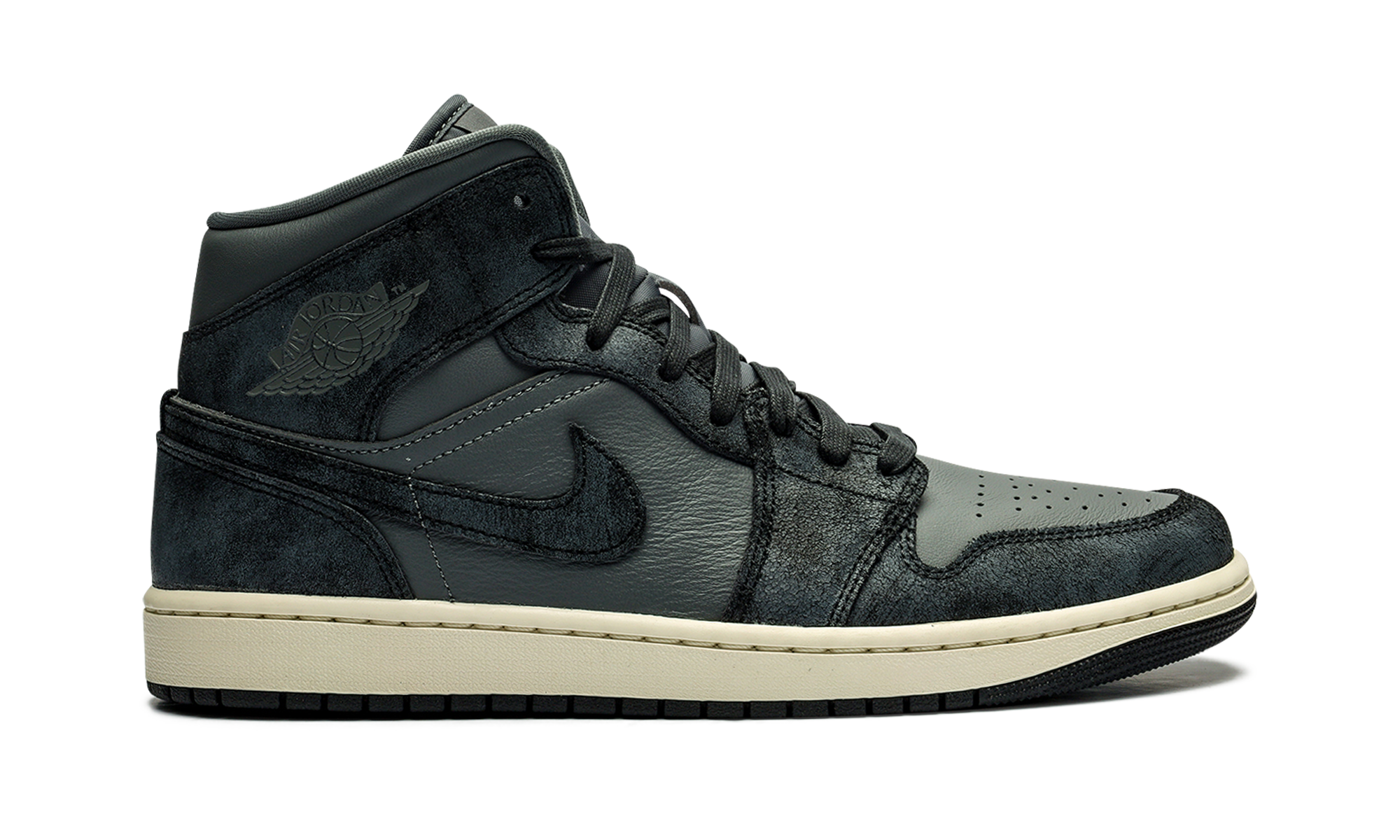 jordan 1 mid distressed smoke grey women s+FJ3448-001+right view