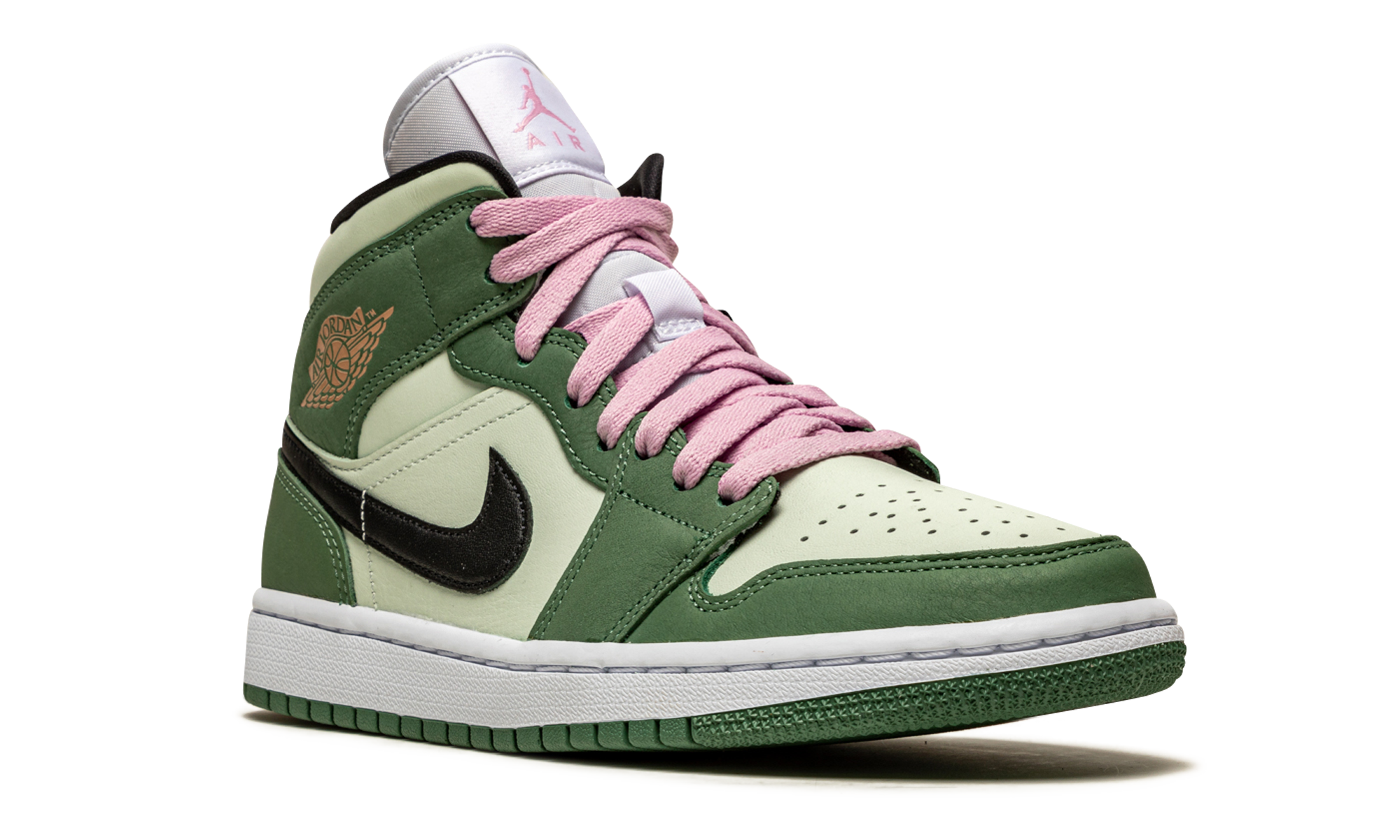 jordan 1 mid dutch green women s+CZ0774-300+diagnol right view