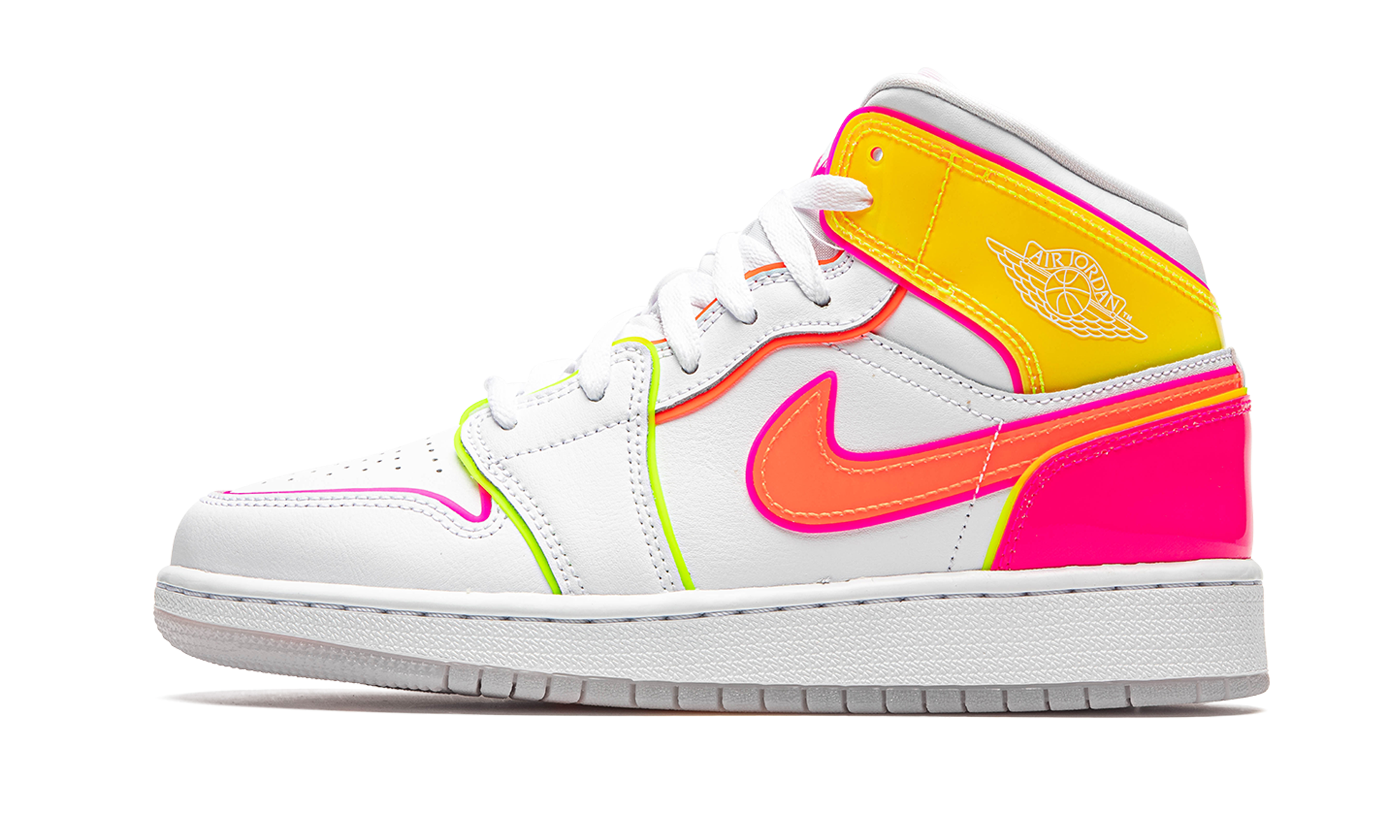 jordan 1 mid edge glow gs+CV4611-100+diagnol right view 1