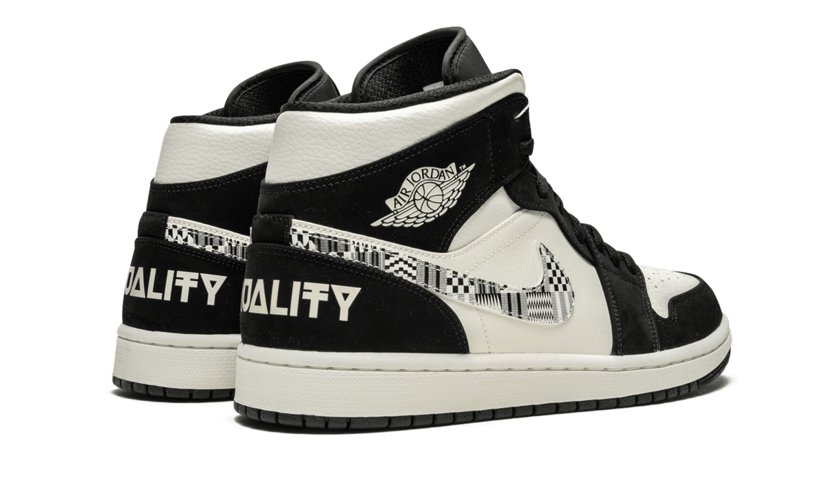 jordan 1 mid equality 2019+852542-010+diagnol right behind view