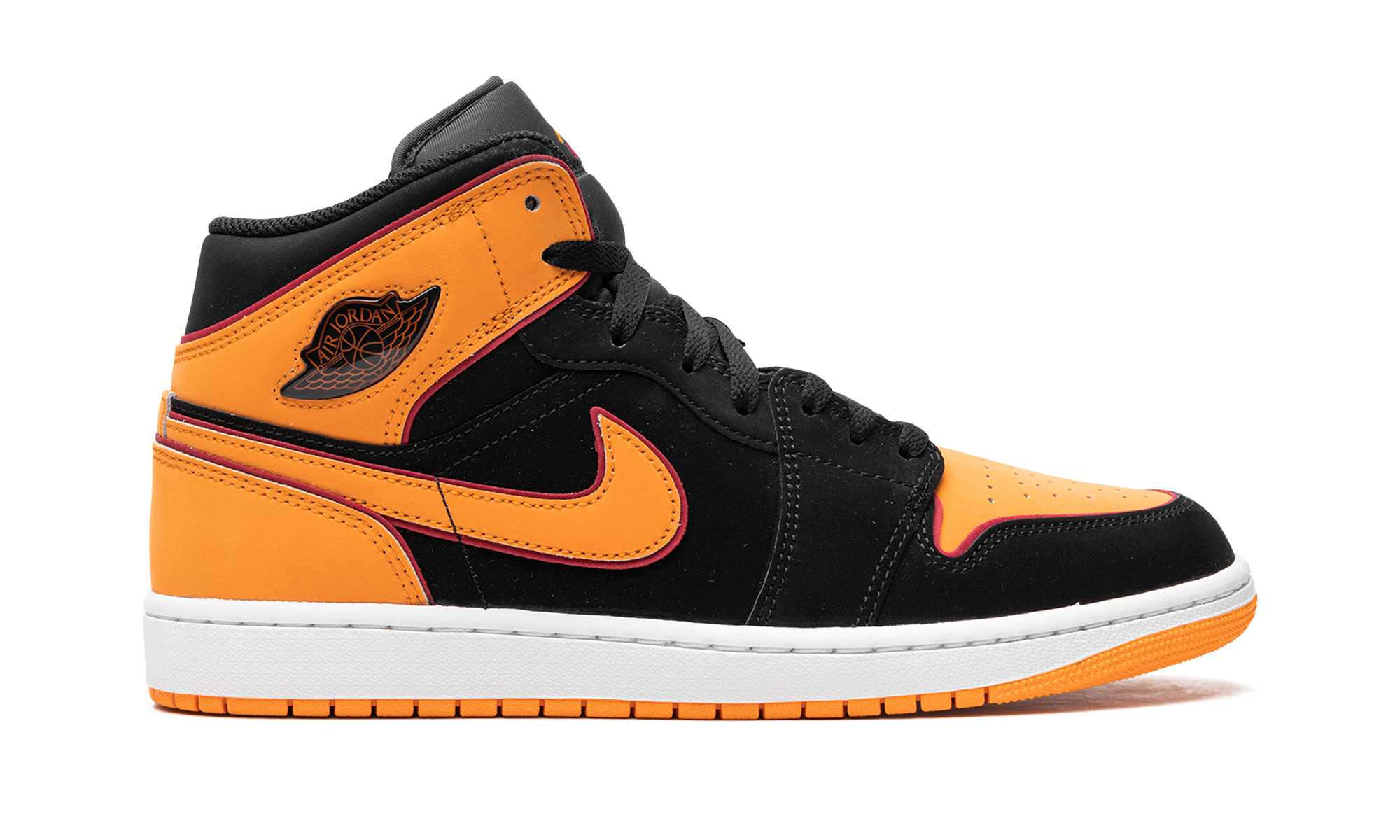 jordan 1 mid fat tongue black orange+FJ4923-008+right view