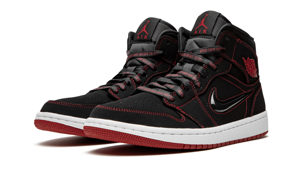 jordan 1 mid fearless come fly with me+CK5665-062+diagnol left view