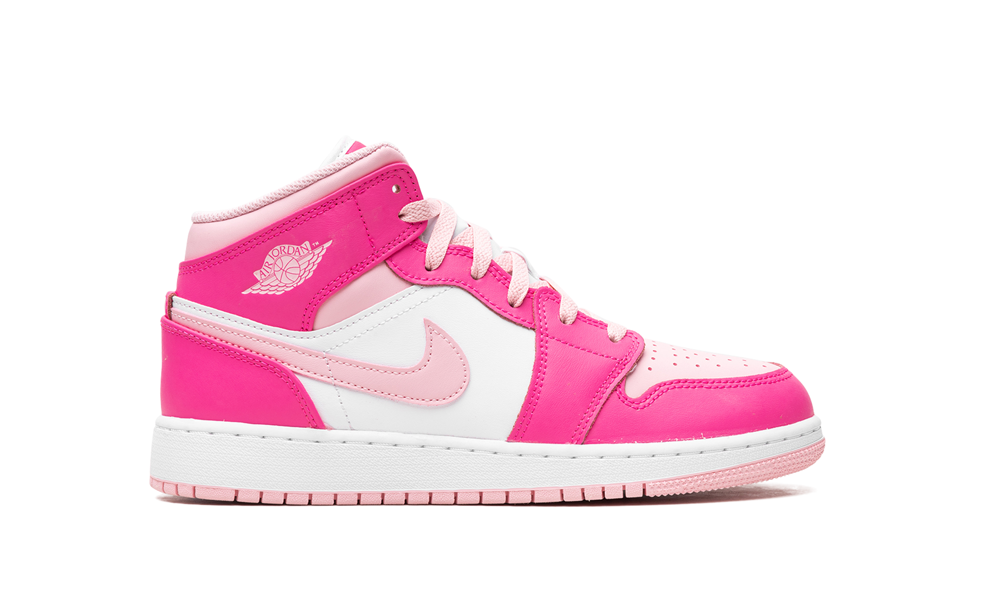 jordan 1 mid fierce pink gs+FD8780-116+right view