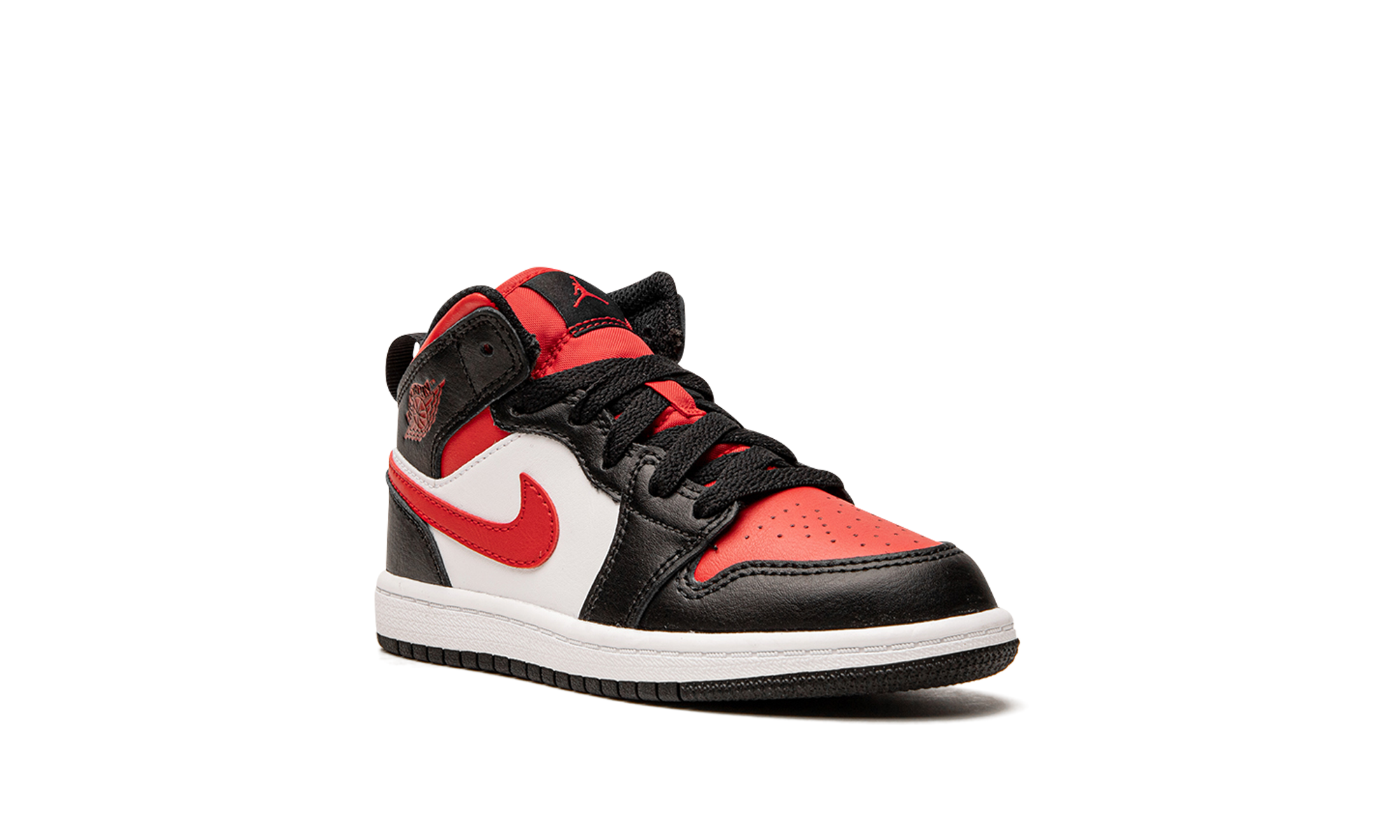 jordan 1 mid fire red ps+640734-079+diagnol right view