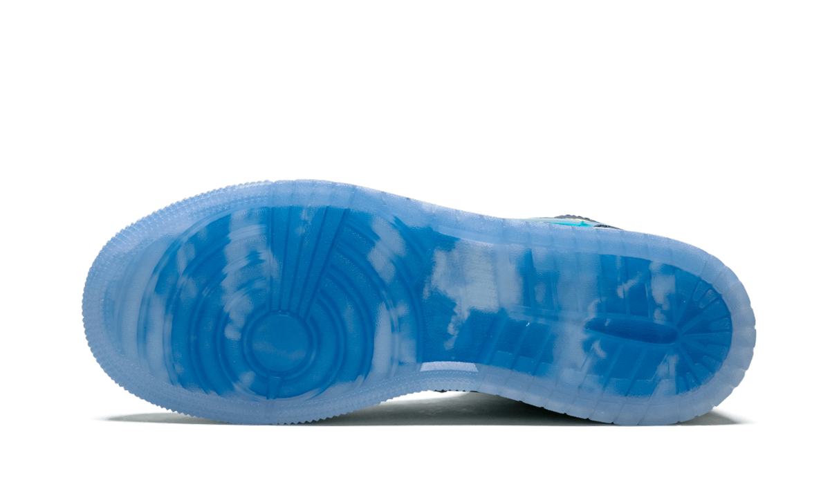 jordan 1 mid fly gs+BV7446-400+bottom view