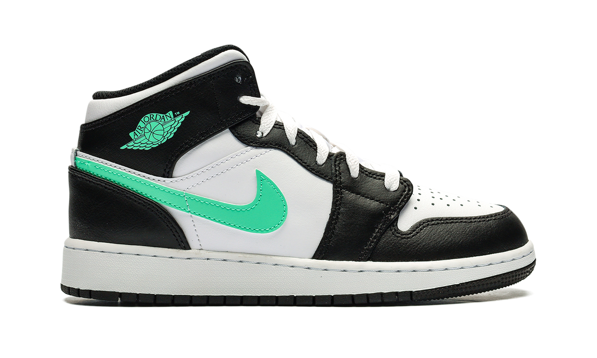 jordan 1 mid green glow gs+DQ8423-103+right view