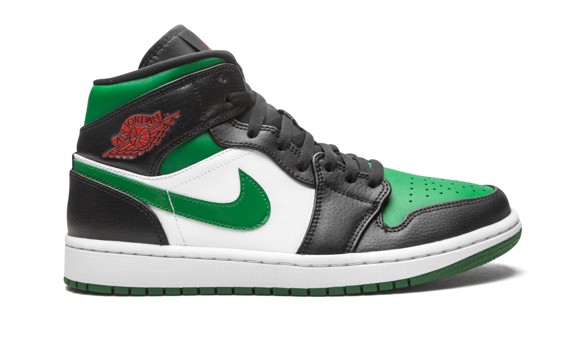 jordan 1 mid green toe+554724-067+right view