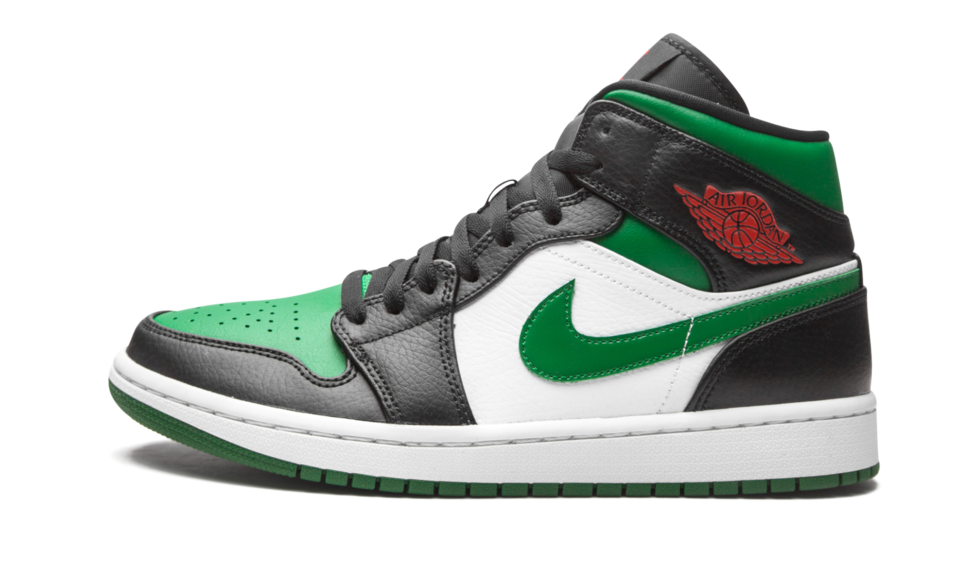 jordan 1 mid green toe+554724-067+diagnol right view 1