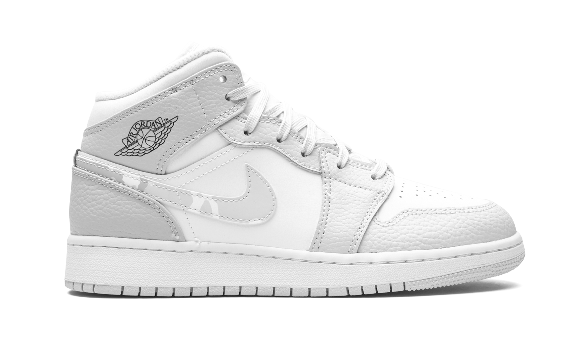 jordan 1 mid grey camo gs+DD3235-100+right view