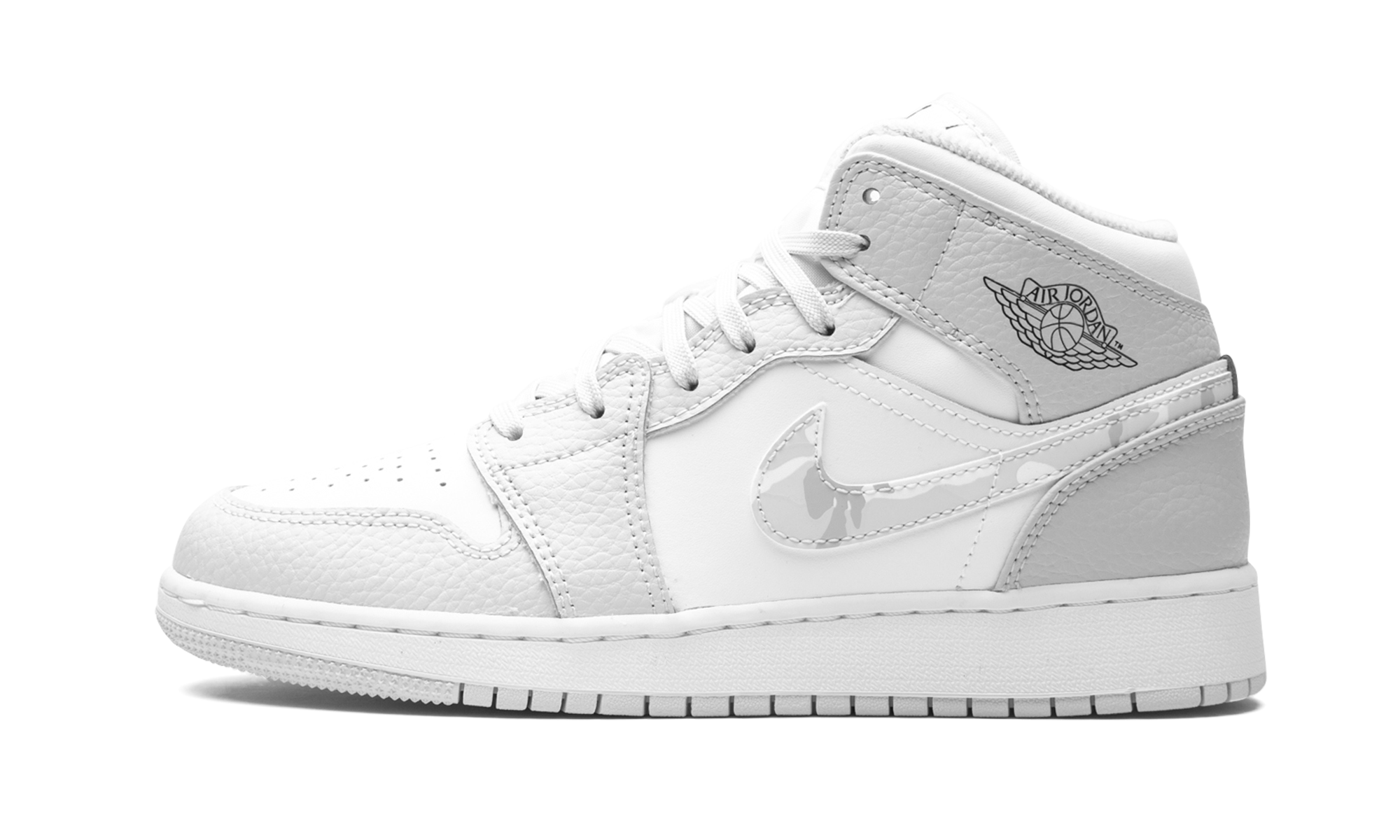 jordan 1 mid grey camo gs+DD3235-100+diagnol right view 1
