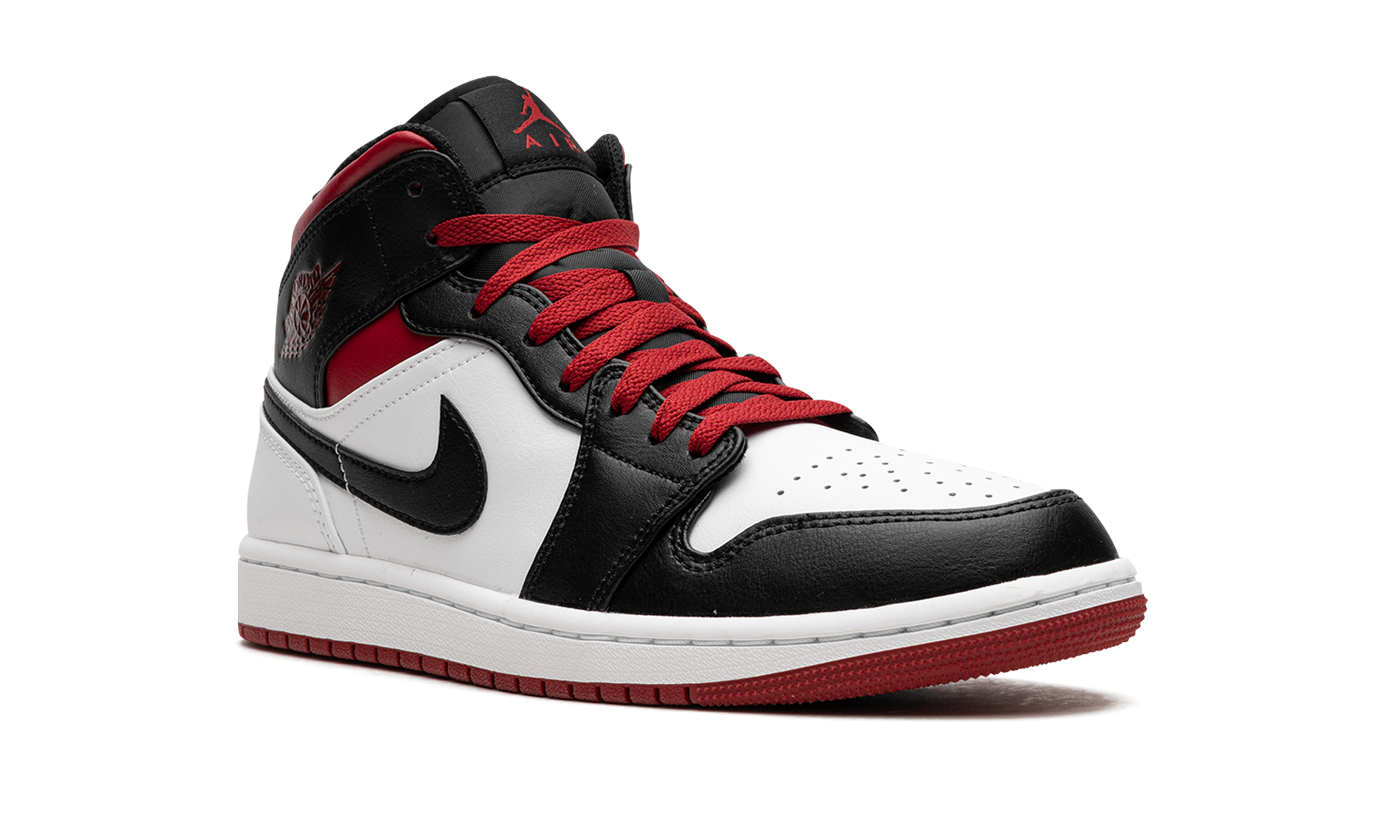 jordan 1 mid gym red black toe+DQ8426-106+diagnol right view
