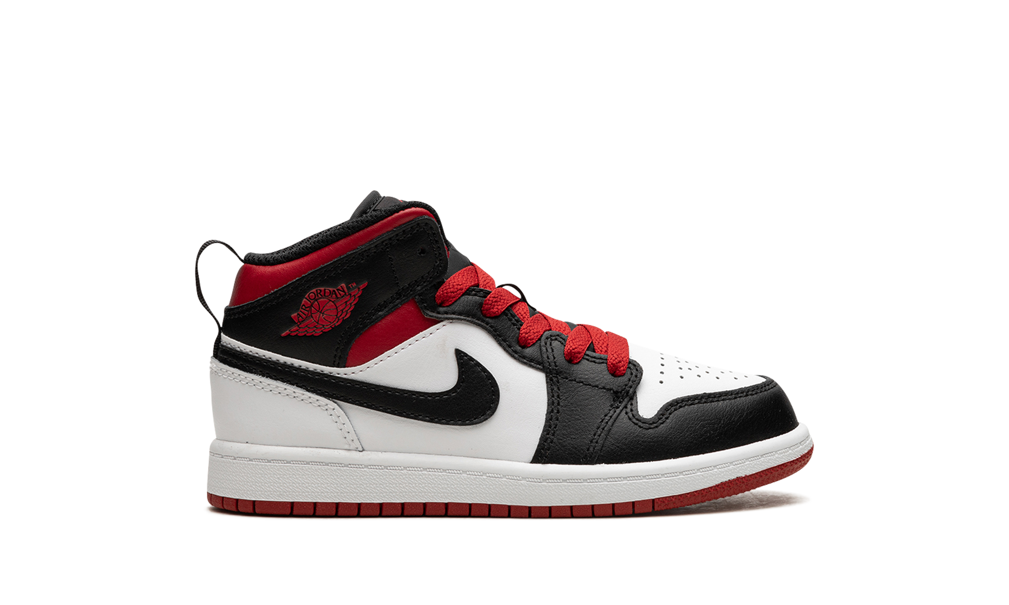 jordan 1 mid gym red black toe ps+DQ8424-106+right view
