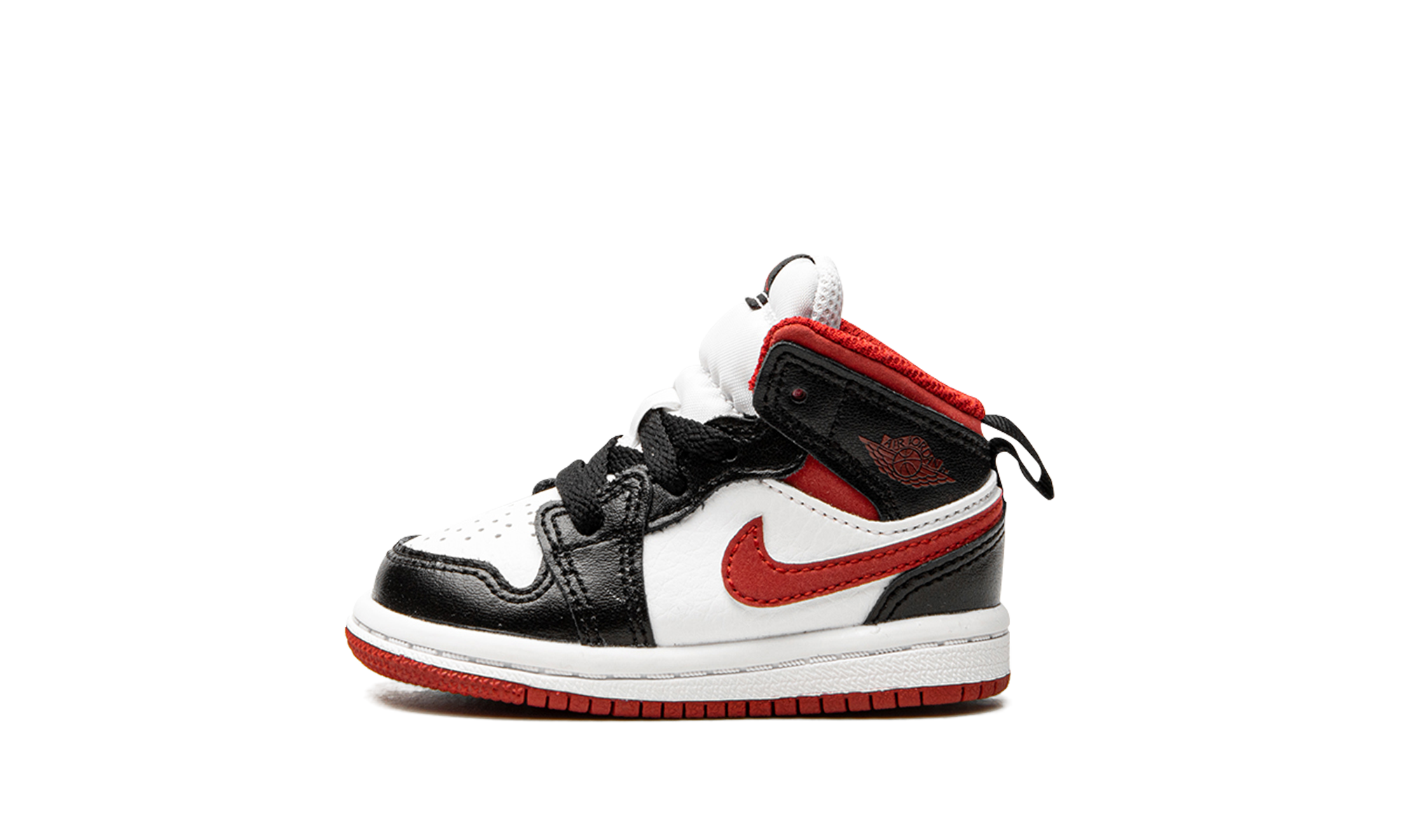 jordan 1 mid gym red black white td+640735-122+diagnol right view 1