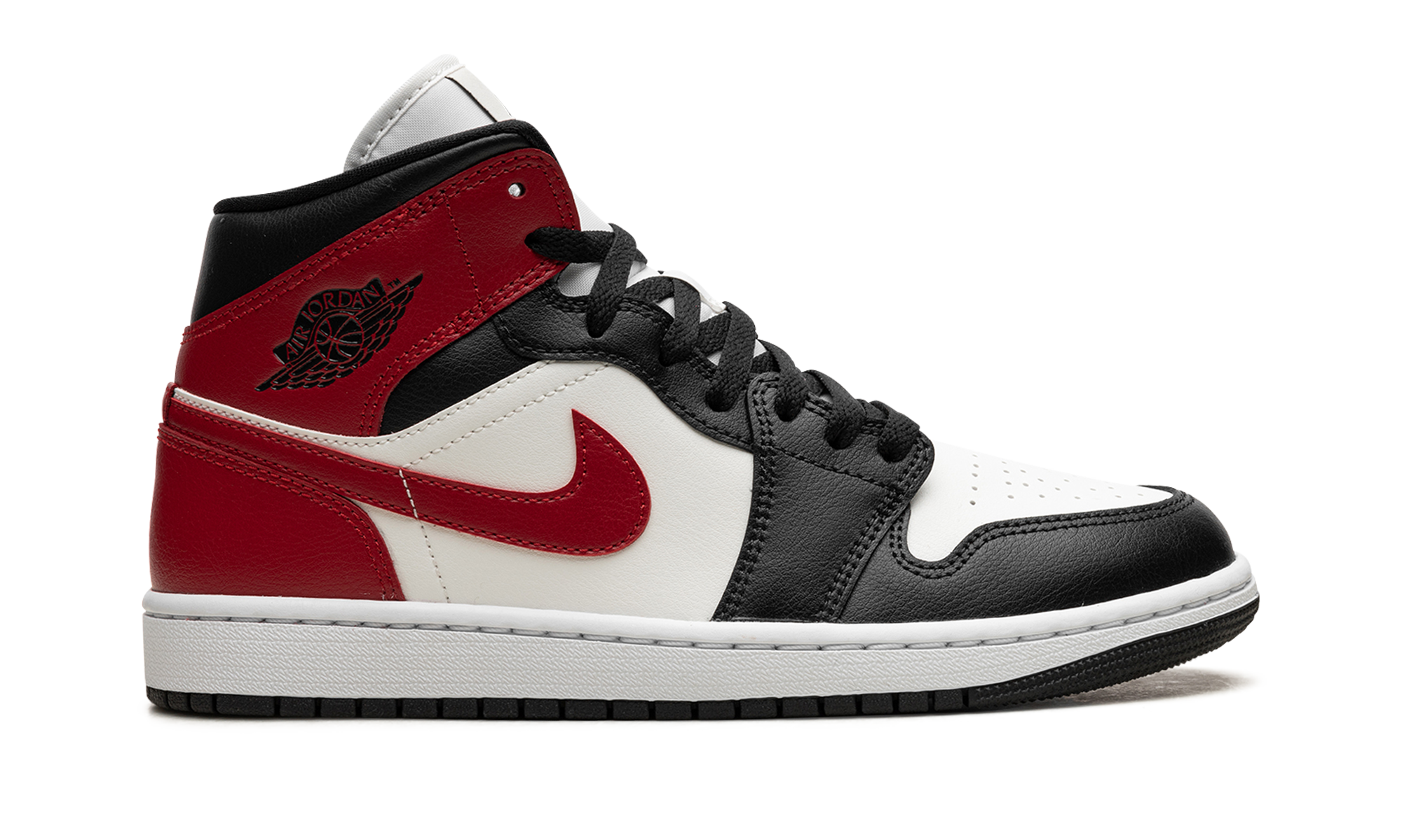 jordan 1 mid gym red off noir women s+BQ6472-160+right view