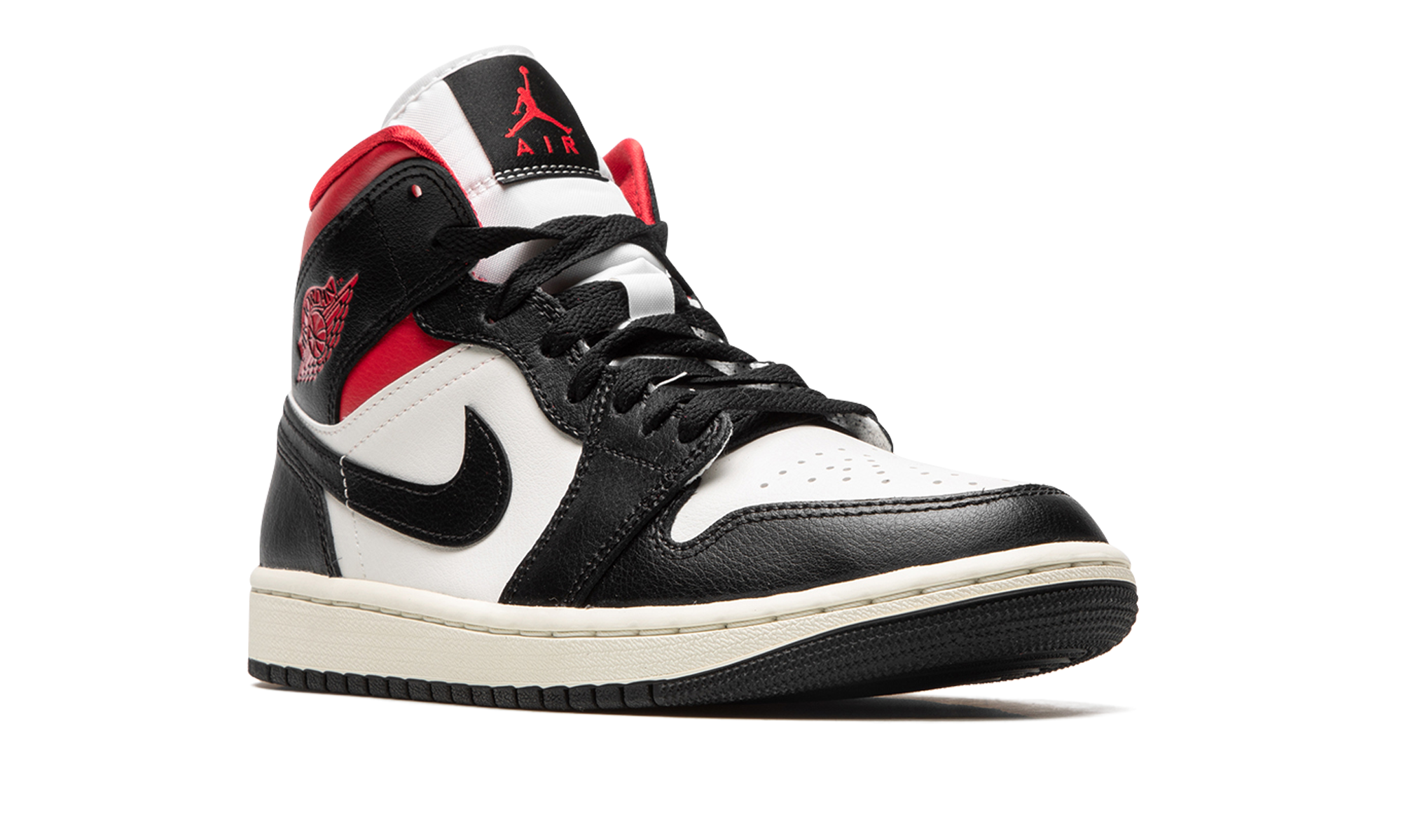 jordan 1 mid gym red panda women s+BQ6472-061+diagnol right view