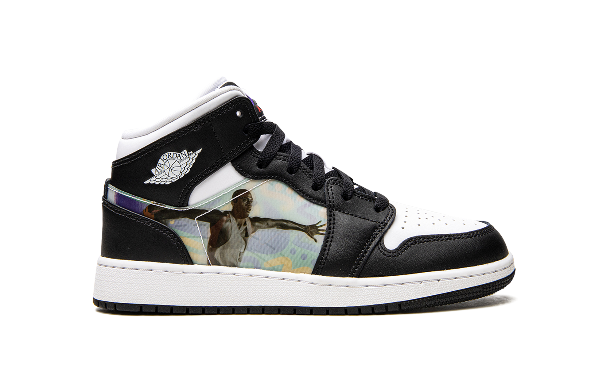 jordan 1 mid hologram gs+DR9495-001+right view