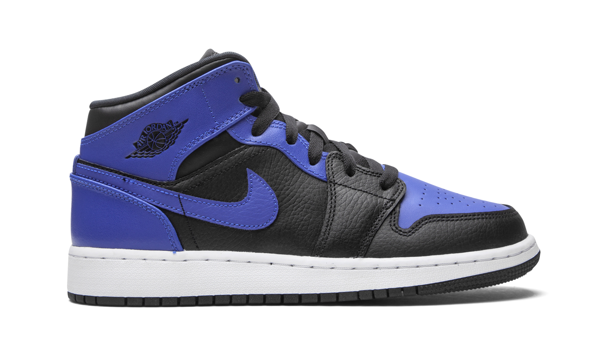 jordan 1 mid hyper royal gs+554725-077+right view