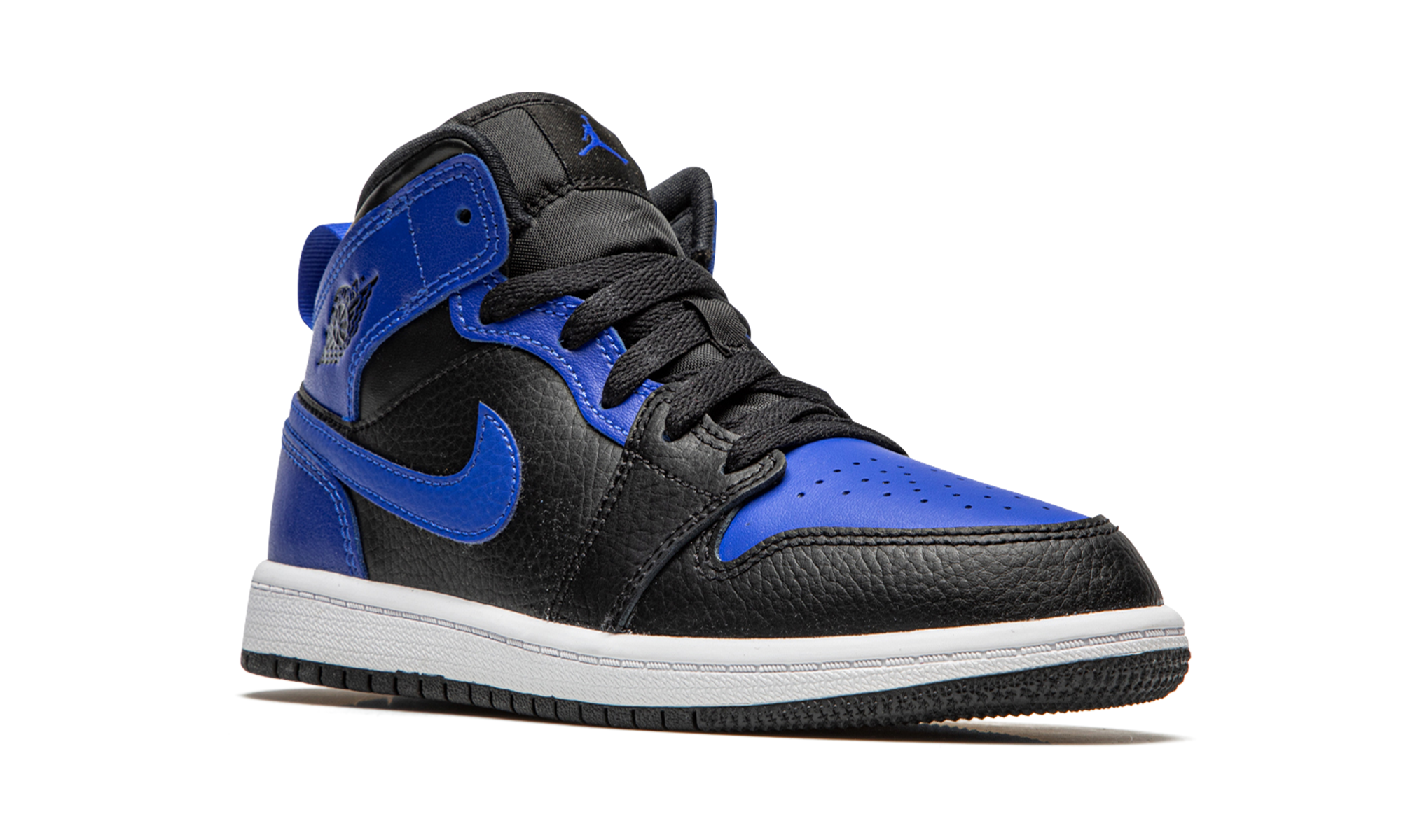 jordan 1 mid hyper royal ps+640734-077+diagnol right view