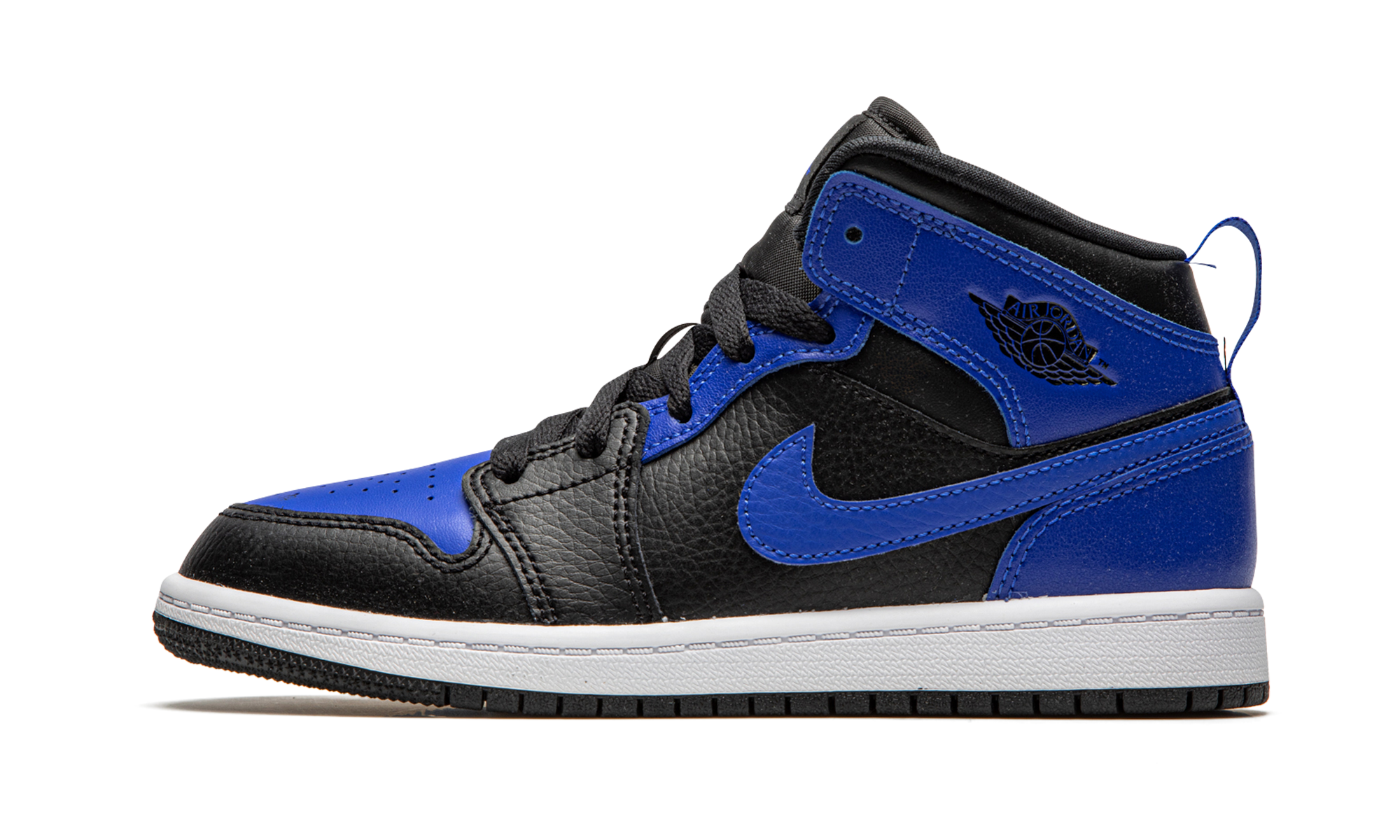 jordan 1 mid hyper royal ps+640734-077+diagnol right view 1