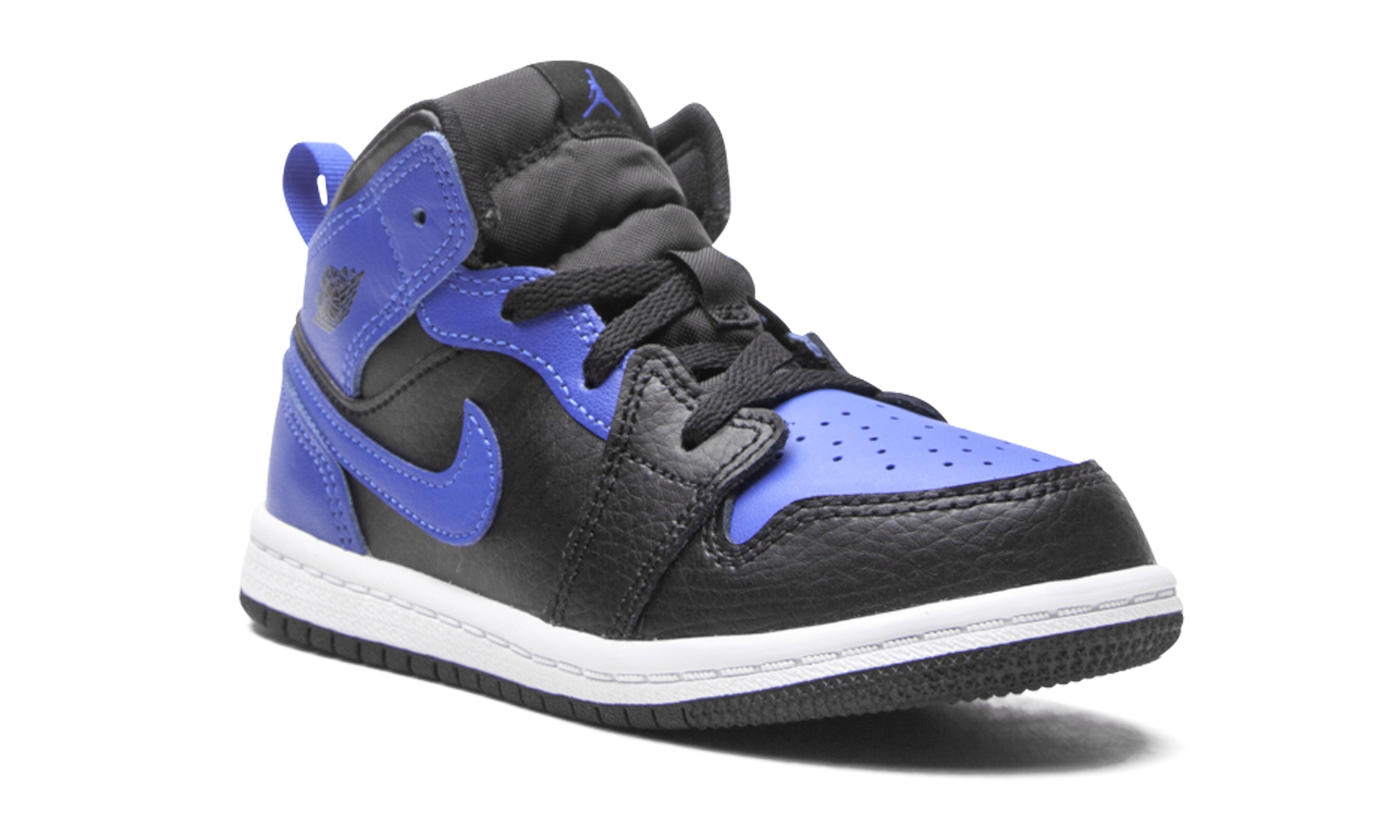 jordan 1 mid hyper royal td+640735-077+diagnol right view