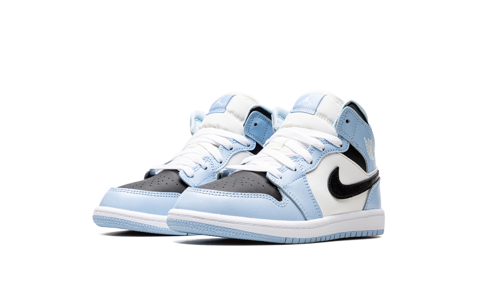 jordan 1 mid ice blue 2022 ps+640737-401+diagnol left view