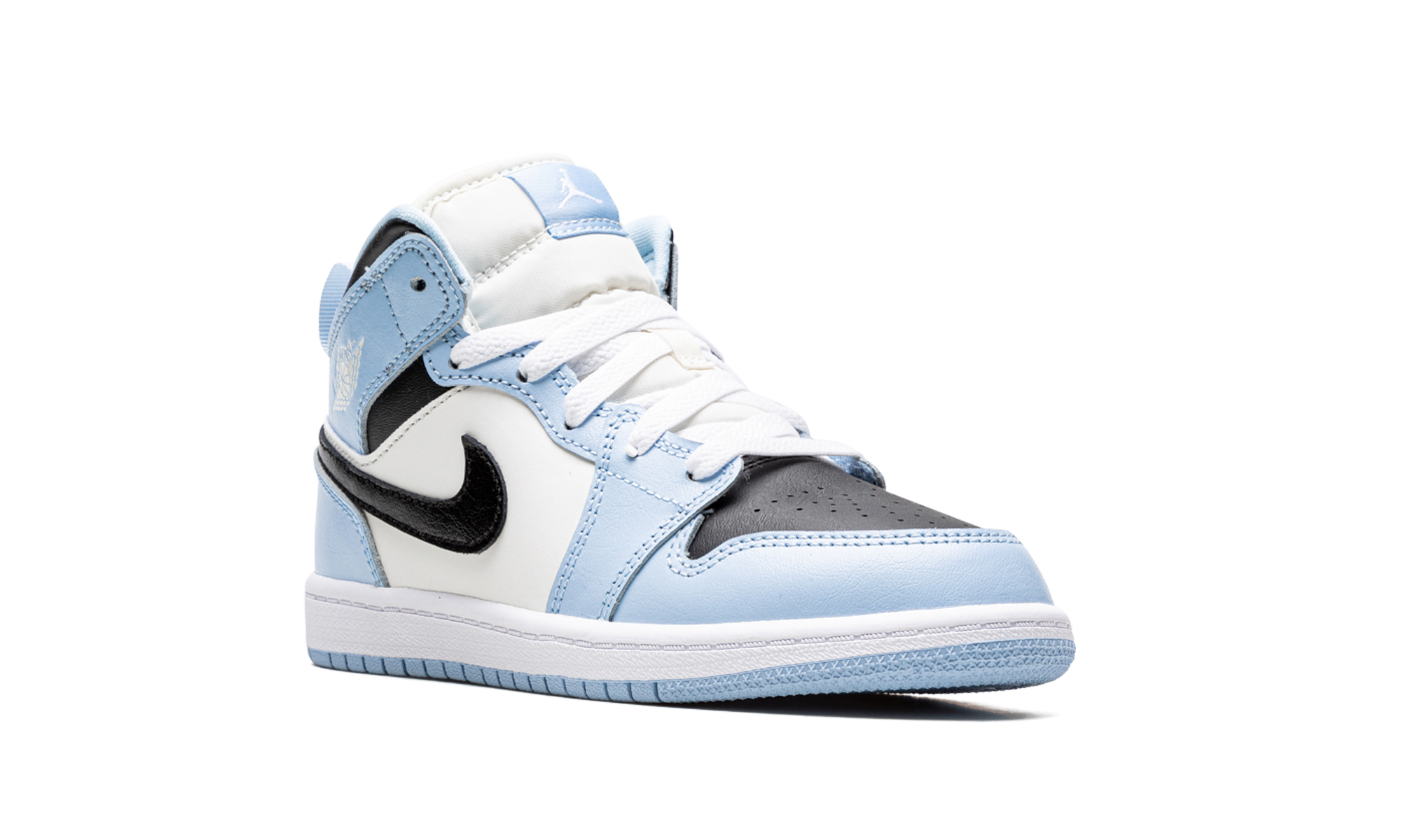 jordan 1 mid ice blue 2022 ps+640737-401+diagnol right view