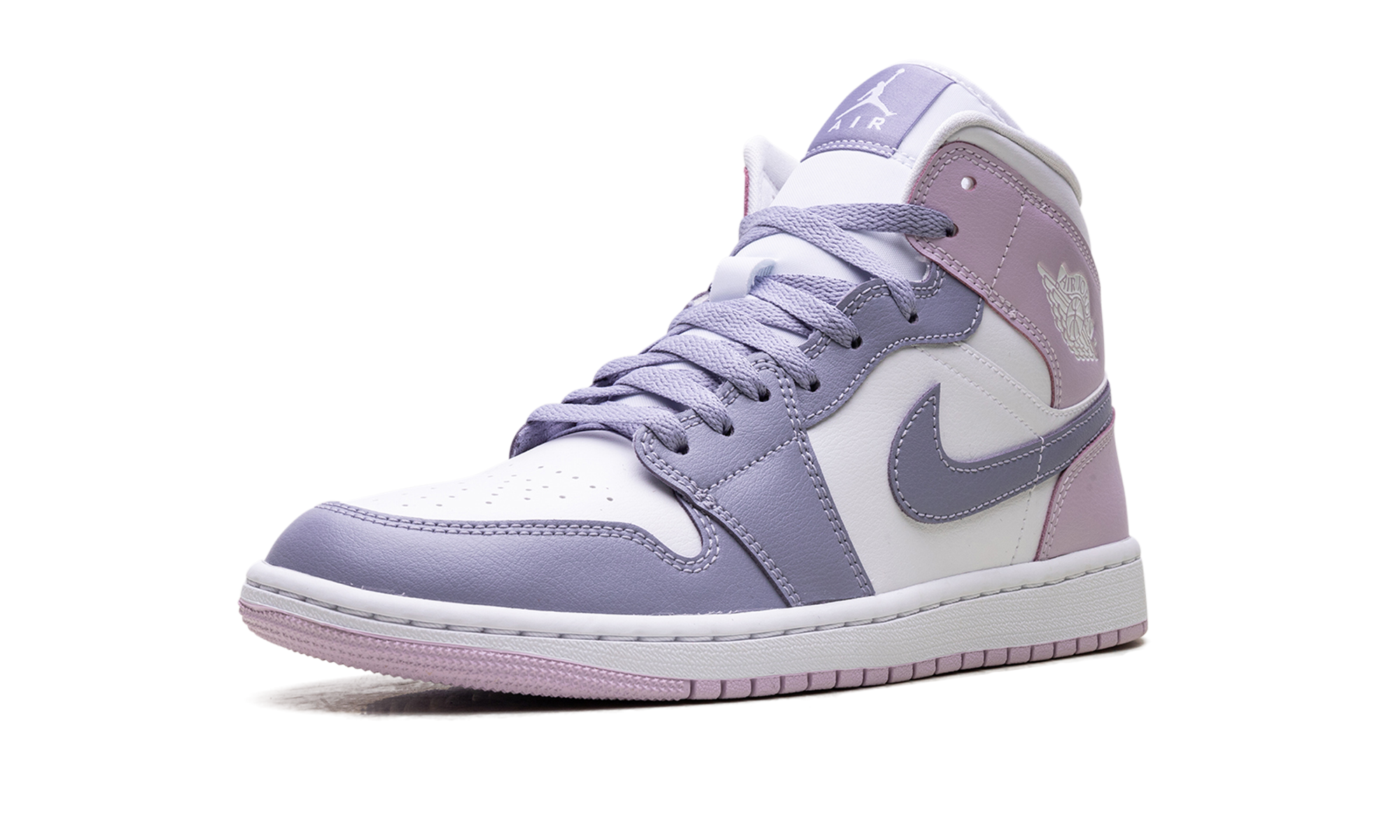 jordan 1 mid indigo haze doll white women s+BQ6472-510+left diagnol single view