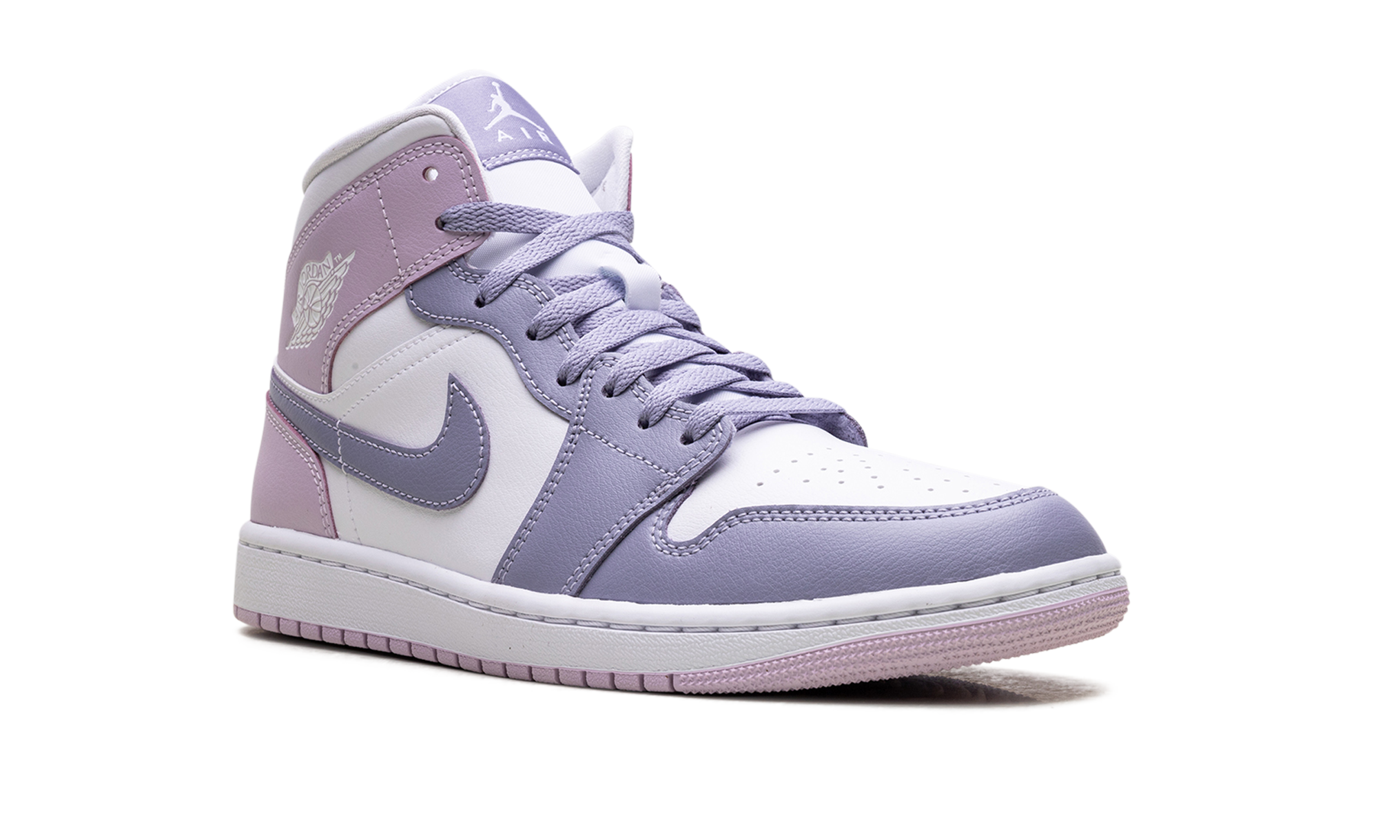 jordan 1 mid indigo haze doll white women s+BQ6472-510+diagnol right view