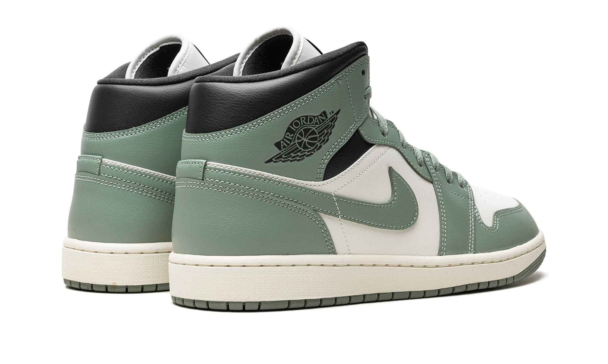 jordan 1 mid jade smoke women s+BQ6472-130+diagnol right behind view