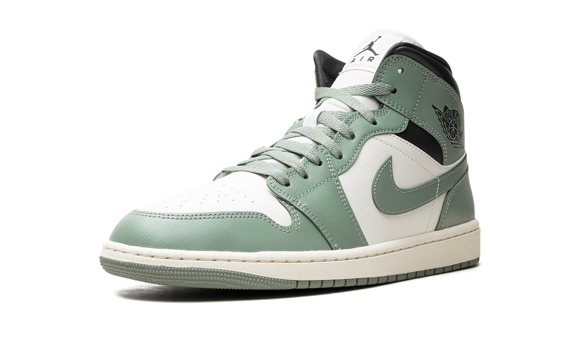 jordan 1 mid jade smoke women s+BQ6472-130+left diagnol single view