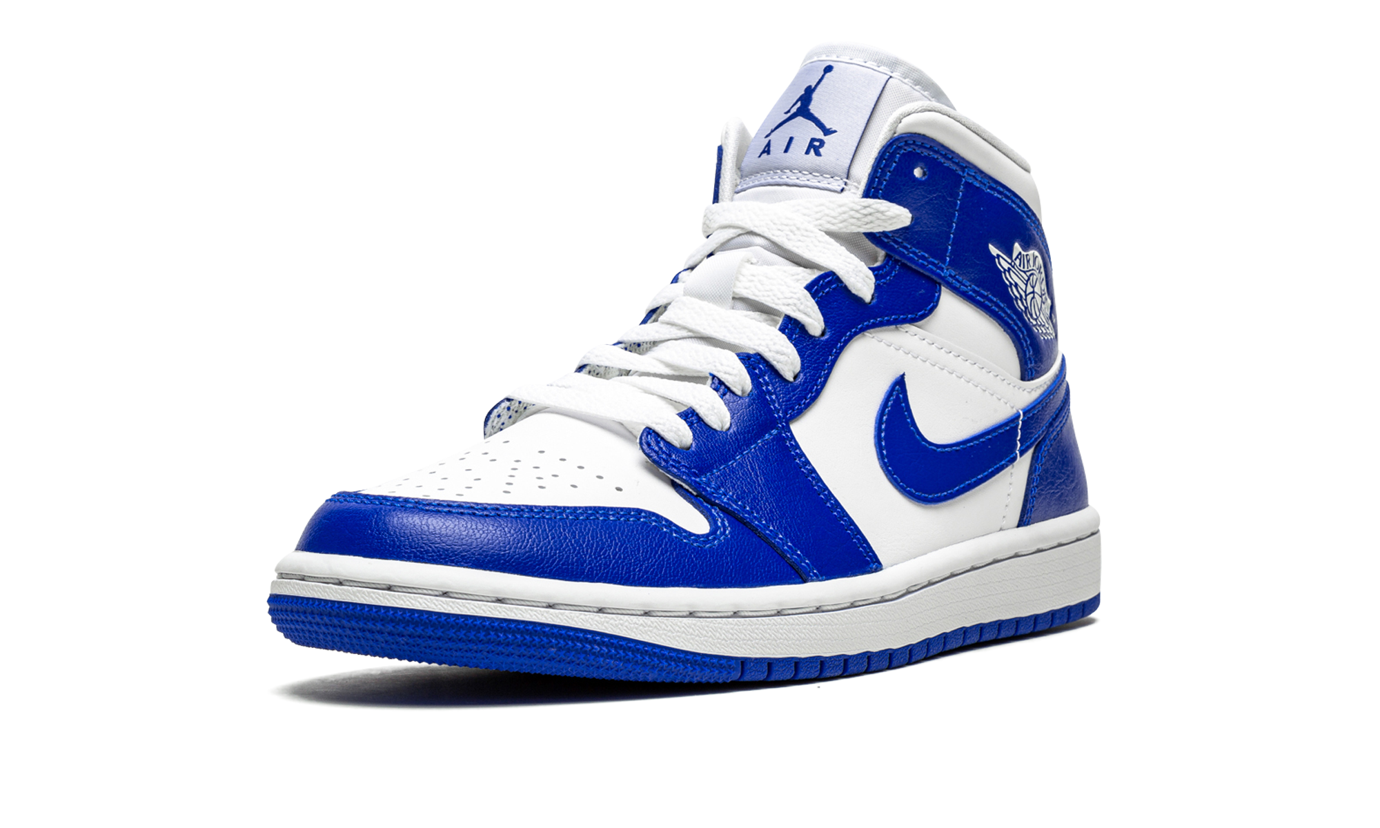 jordan 1 mid kentucky blue women s+BQ6472-104+left diagnol single view