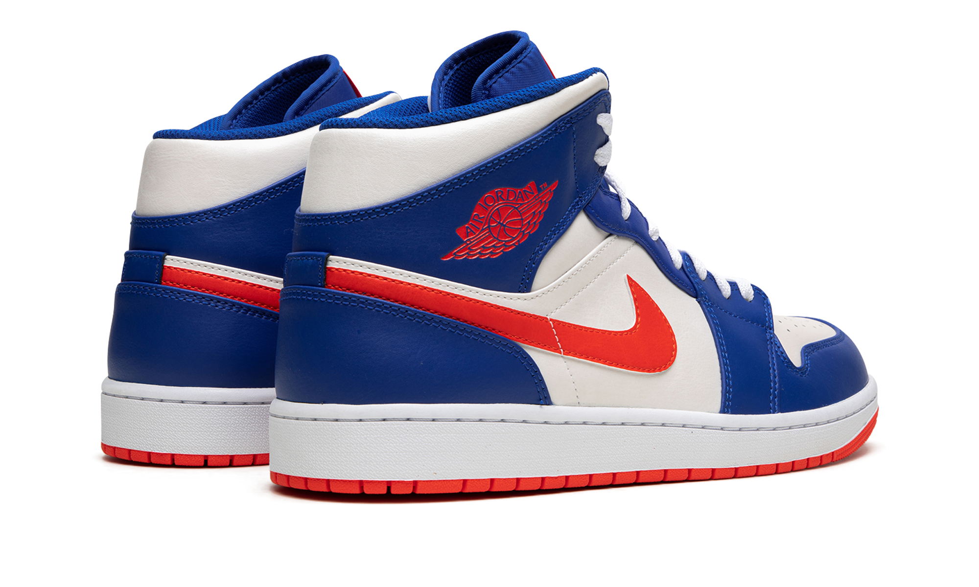 jordan 1 mid knicks+FD1029-400+diagnol right behind view