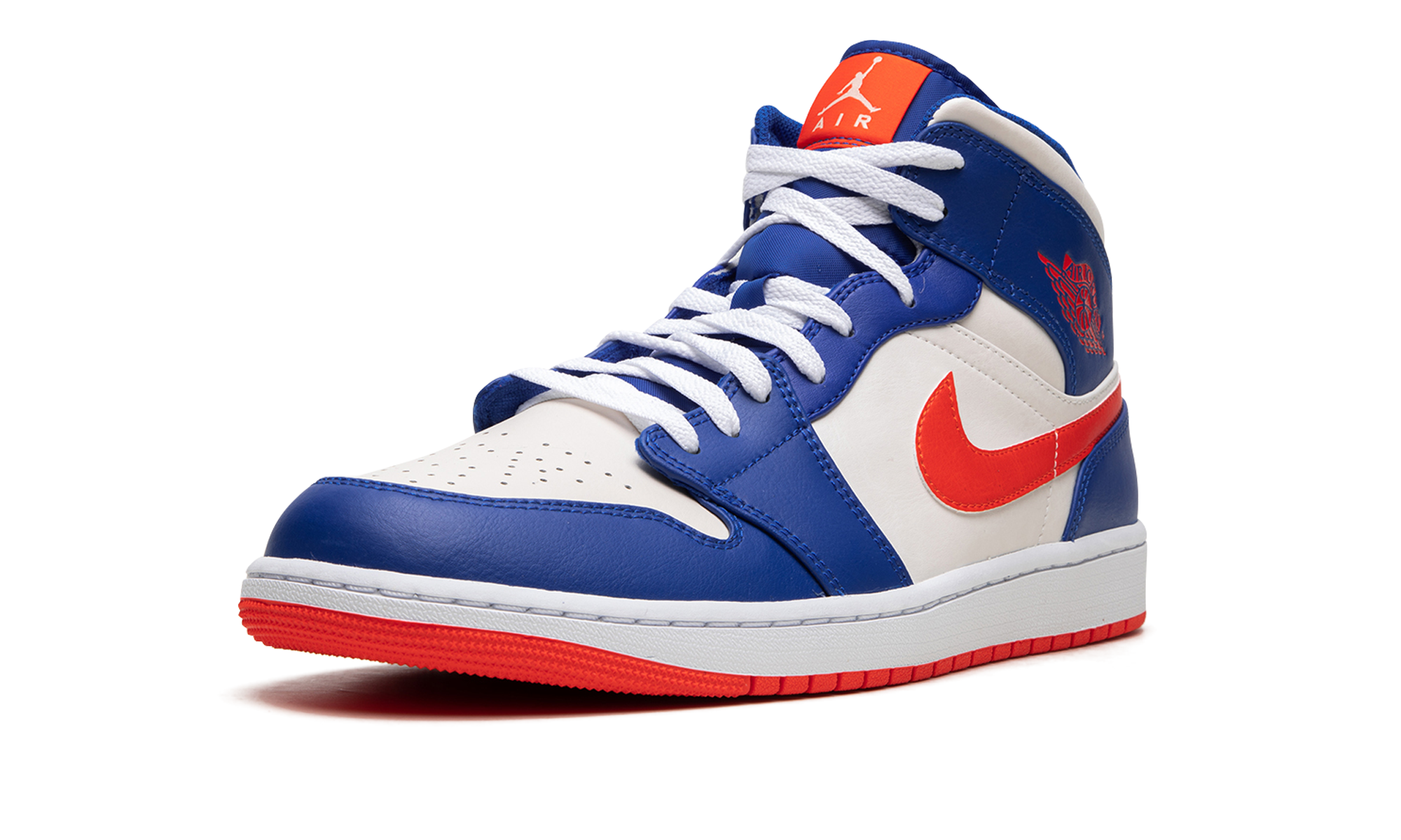 jordan 1 mid knicks+FD1029-400+left diagnol single view