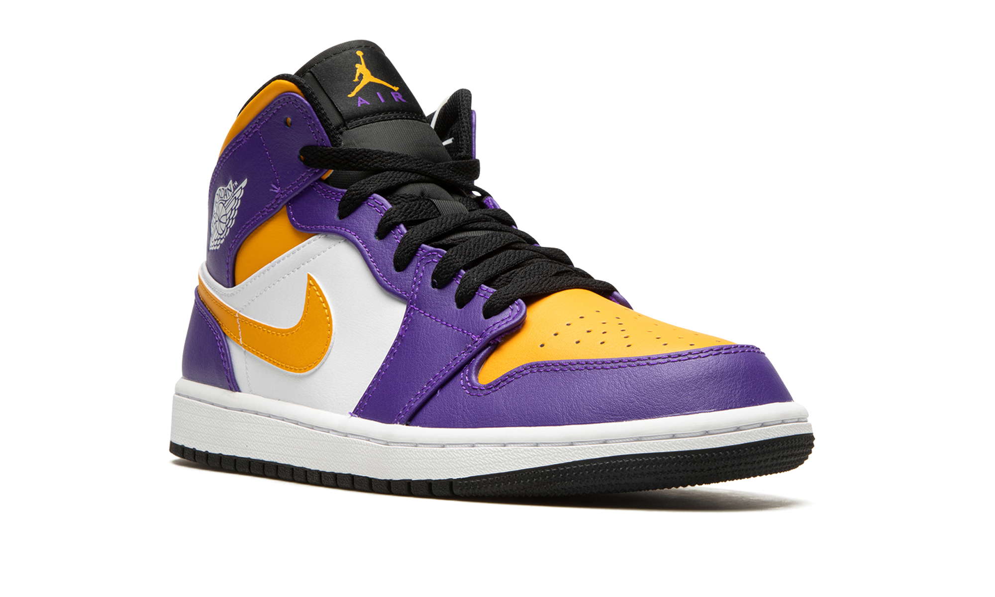 jordan 1 mid lakers 2022+DQ8426-517+diagnol right view