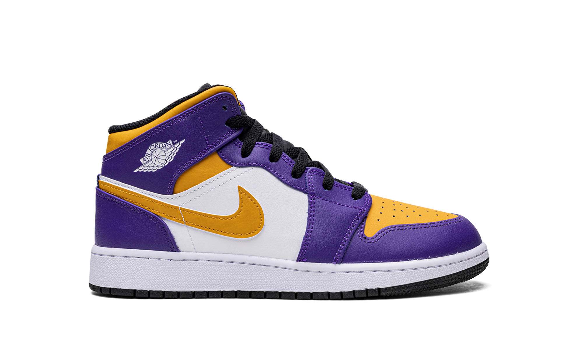 jordan 1 mid lakers 2022 gs+DQ8423-517+right view