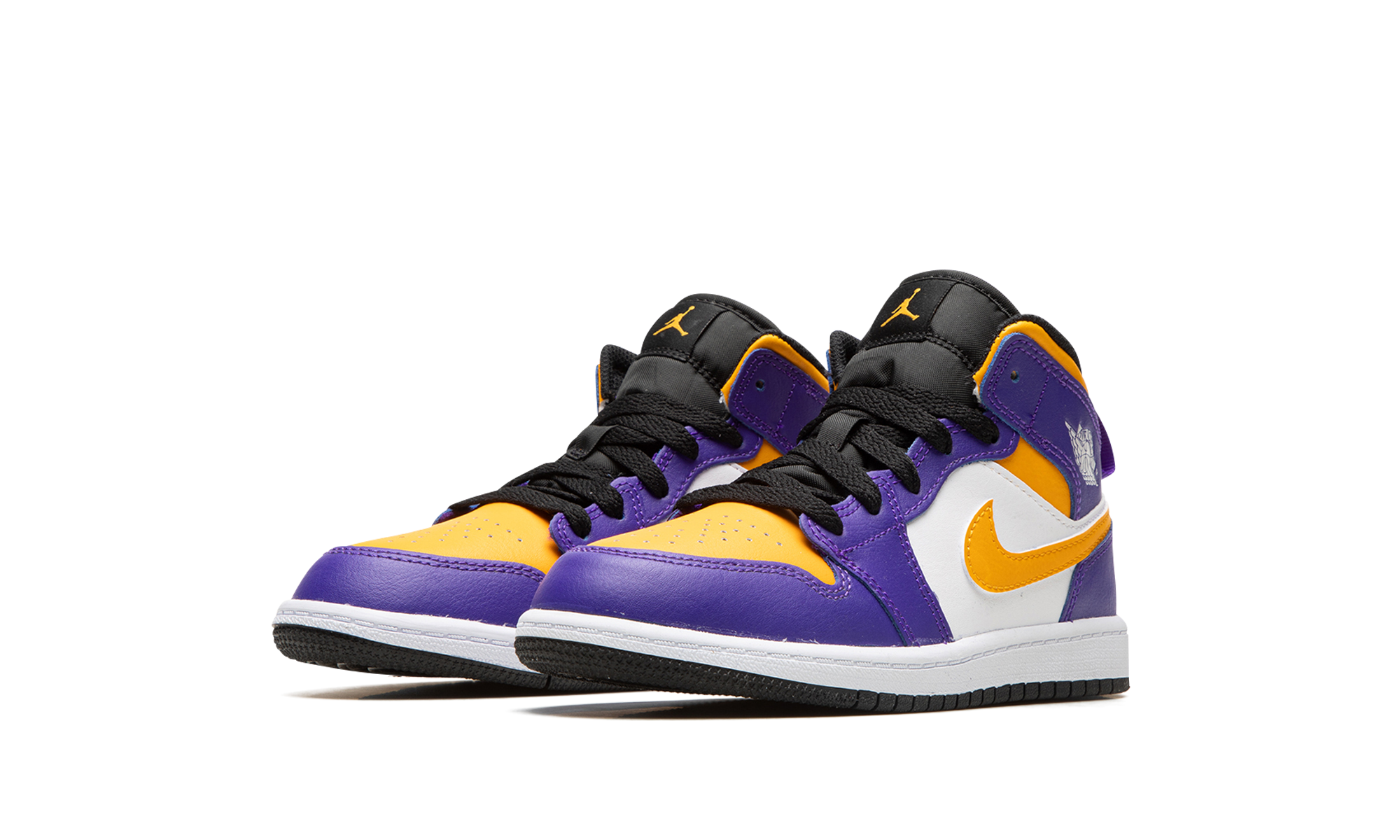 jordan 1 mid lakers ps+DQ8424-517+diagnol left view